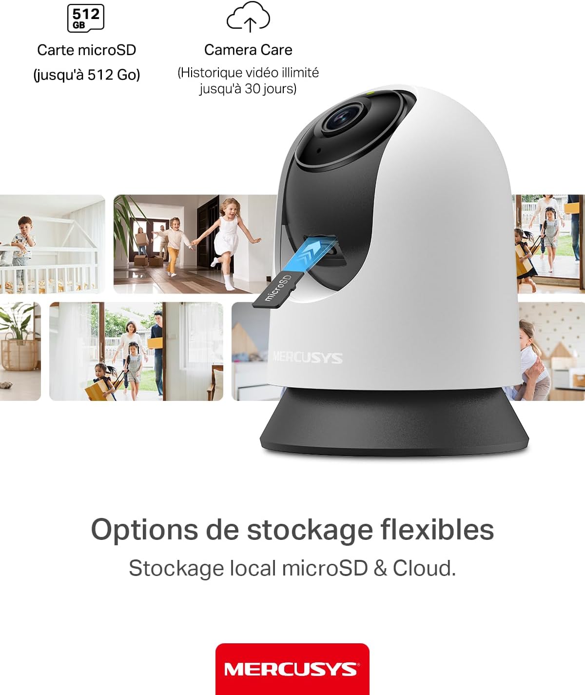 MERCUSYS Caméra Surveillance WiFi intérieure 360° 2K, Vision Nocturne, Notifications en Temps réel, Détection de Personne, Suivi de Mouvement, Télécommande, Compatible avec Alexa, MC210 8 MERCUSYS Caméra Surveillance WiFi intérieure 360° 2K, Vision Nocturne, Notifications en Temps réel, Détection de Personne, Suivi de Mouvement, Télécommande, Compatible avec Alexa, MC210 – Image 7