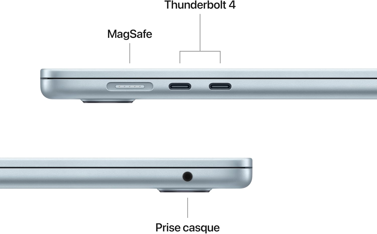 Apple MacBook Air 15 Pouces Ordinateur Portable avec Puce M4 : Conçu pour Apple Intelligence, Écran Liquid Retina de 15,3 Pouces, Mémoire unifiée de 16 Go, Stockage SSD de 256 Go, Touch ID ; Ciel 6 Apple MacBook Air 15 Pouces Ordinateur Portable avec Puce M4 : Conçu pour Apple Intelligence, Écran Liquid Retina de 15,3 Pouces, Mémoire unifiée de 16 Go, Stockage SSD de 256 Go, Touch ID ; Ciel – Image 5