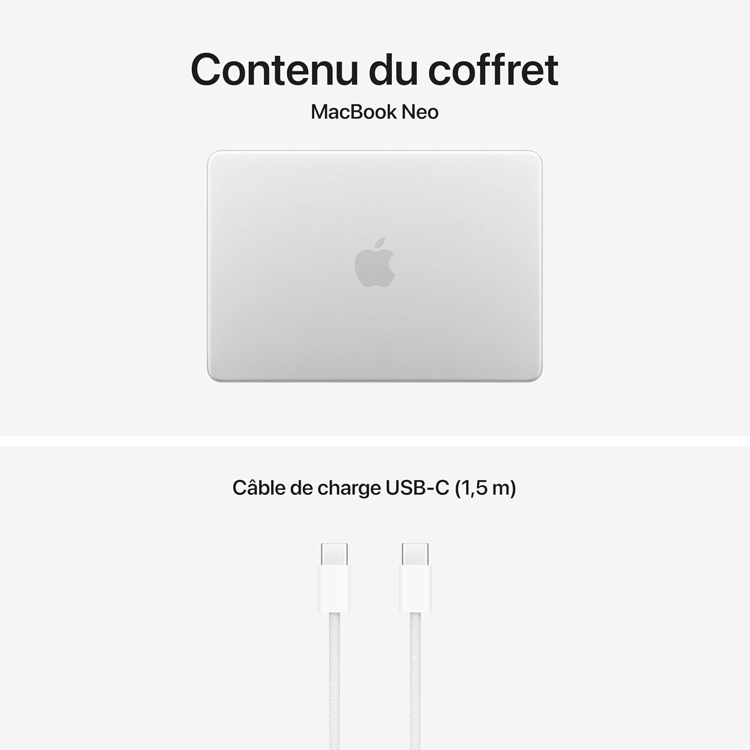Apple MacBook Neo 13″ 2026 Portable avec Puce A18 Pro : Conçu pour l’IA et Apple Intelligence, écran Liquid Retina, mémoire unifiée 8 Go, SSD 512 Go, Caméra FaceTime HD 1080p, Touch ID ; Argent 7 Apple MacBook Neo 13″ 2026 Portable avec Puce A18 Pro : Conçu pour l’IA et Apple Intelligence, écran Liquid Retina, mémoire unifiée 8 Go, SSD 512 Go, Caméra FaceTime HD 1080p, Touch ID ; Argent – Image 6