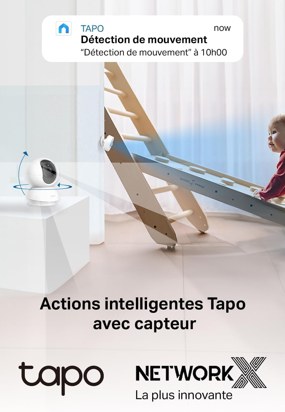 Tapo C200C Caméra Surveillance WiFi intérieure 360° 1080p, Vision Nocturne, Notifications en Temps réel, Détection de Personne, Suivi de Mouvement, Télécommande, Compatible avec Alexa 9 Tapo C200C Caméra Surveillance WiFi intérieure 360° 1080p, Vision Nocturne, Notifications en Temps réel, Détection de Personne, Suivi de Mouvement, Télécommande, Compatible avec Alexa – Image 8