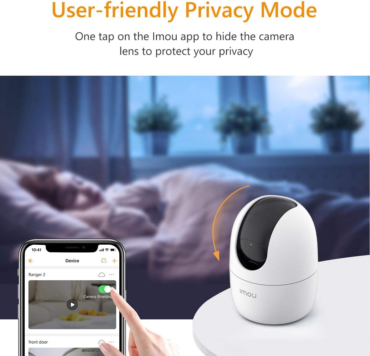 Imou Ranger 2 5MP (IPC-K2EN-5H2W) - Caméra dôme WiFi motorisée de 5 MP dispose d'une IA, d'un suivi automatique, d'un audio bidirectionnel, d'une sirène, d'un microphone, d'un infrarouge de 10 m, d'un 7 Imou Ranger 2 5MP (IPC-K2EN-5H2W) - Caméra dôme WiFi motorisée de 5 MP dispose d'une IA, d'un suivi automatique, d'un audio bidirectionnel, d'une sirène, d'un microphone, d'un infrarouge de 10 m, d'un – Image 6