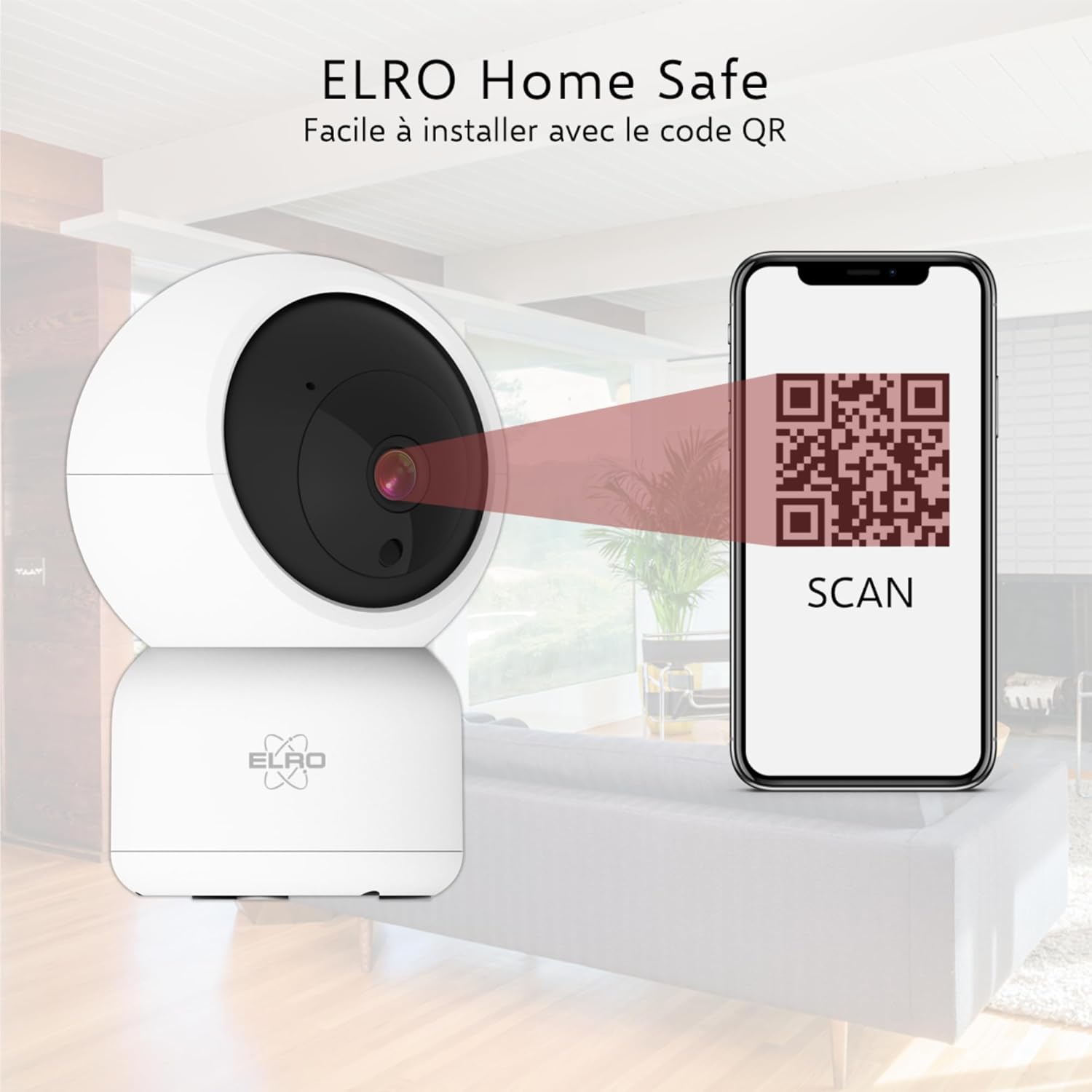 Caméra de sécurité IP WiFi intérieure ELRO CI5000 avec capteur de Mouvement et Vision Nocturne Caméra de sécurité Full HD 1080P avec sirène 8 Caméra de sécurité IP WiFi intérieure ELRO CI5000 avec capteur de Mouvement et Vision Nocturne Caméra de sécurité Full HD 1080P avec sirène – Image 7