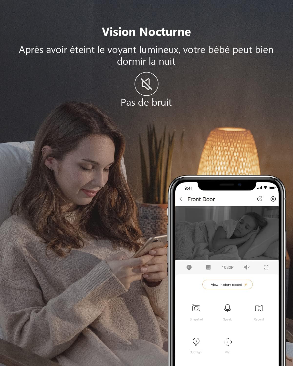 Imou Caméra Surveillance WiFi Intérieur 1080P FHD Caméra 360° Connectée Smartphone Détection Humaine AI Suivi Intelligent Sirène Audio Bidirectionnel Mode Privé Compatible Alexa pour Bébé (Ranger SE) 5 Imou Caméra Surveillance WiFi Intérieur 1080P FHD Caméra 360° Connectée Smartphone Détection Humaine AI Suivi Intelligent Sirène Audio Bidirectionnel Mode Privé Compatible Alexa pour Bébé (Ranger SE) – Image 4