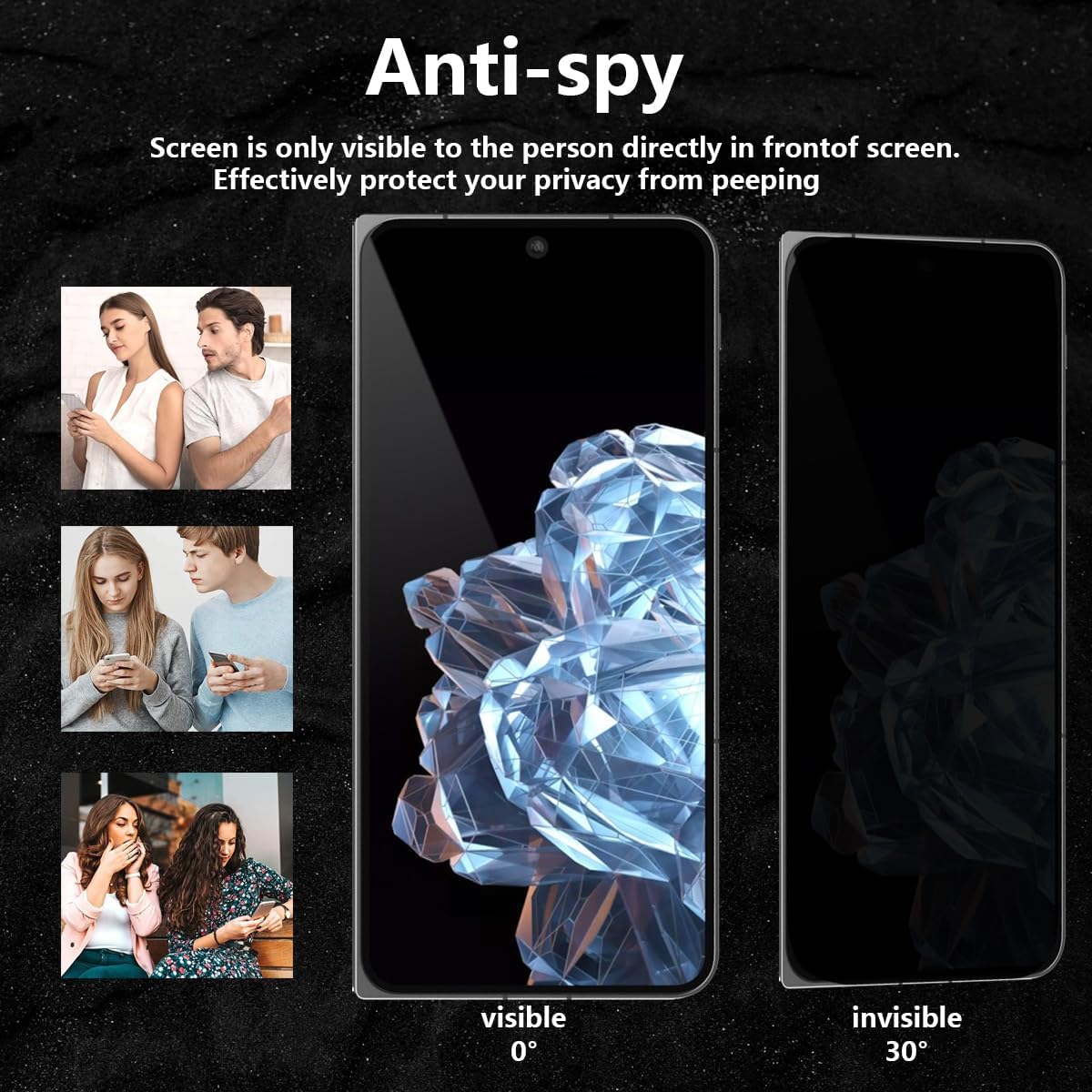 2 Pièces Verre Trempé Anti Espion pour OnePlus Open Protection d'écran, Dureté 9H Glass Anti Rayures - Confidentialité Protection en Écran, film Verre protection OnePlus Open 6 2 Pièces Verre Trempé Anti Espion pour OnePlus Open Protection d'écran, Dureté 9H Glass Anti Rayures - Confidentialité Protection en Écran, film Verre protection OnePlus Open – Image 5