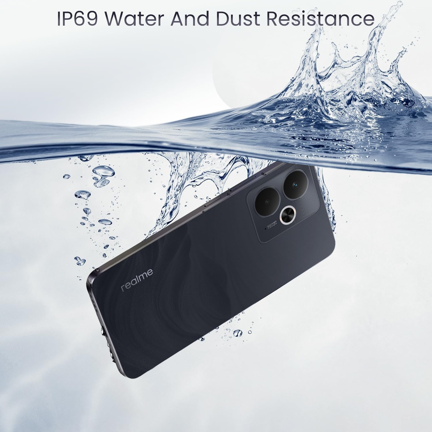 realme 14T Smartphone 5G 8+256Go,Obsidian Black, 6,67 Pouces d'écran, 120Hz d'affichage, 5130 mAh de Batterie, 50 MP de caméra, MediaTek Dimensity 6300, Protection ArmorShell, IP69 9 realme 14T Smartphone 5G 8+256Go,Obsidian Black, 6,67 Pouces d'écran, 120Hz d'affichage, 5130 mAh de Batterie, 50 MP de caméra, MediaTek Dimensity 6300, Protection ArmorShell, IP69 – Image 8