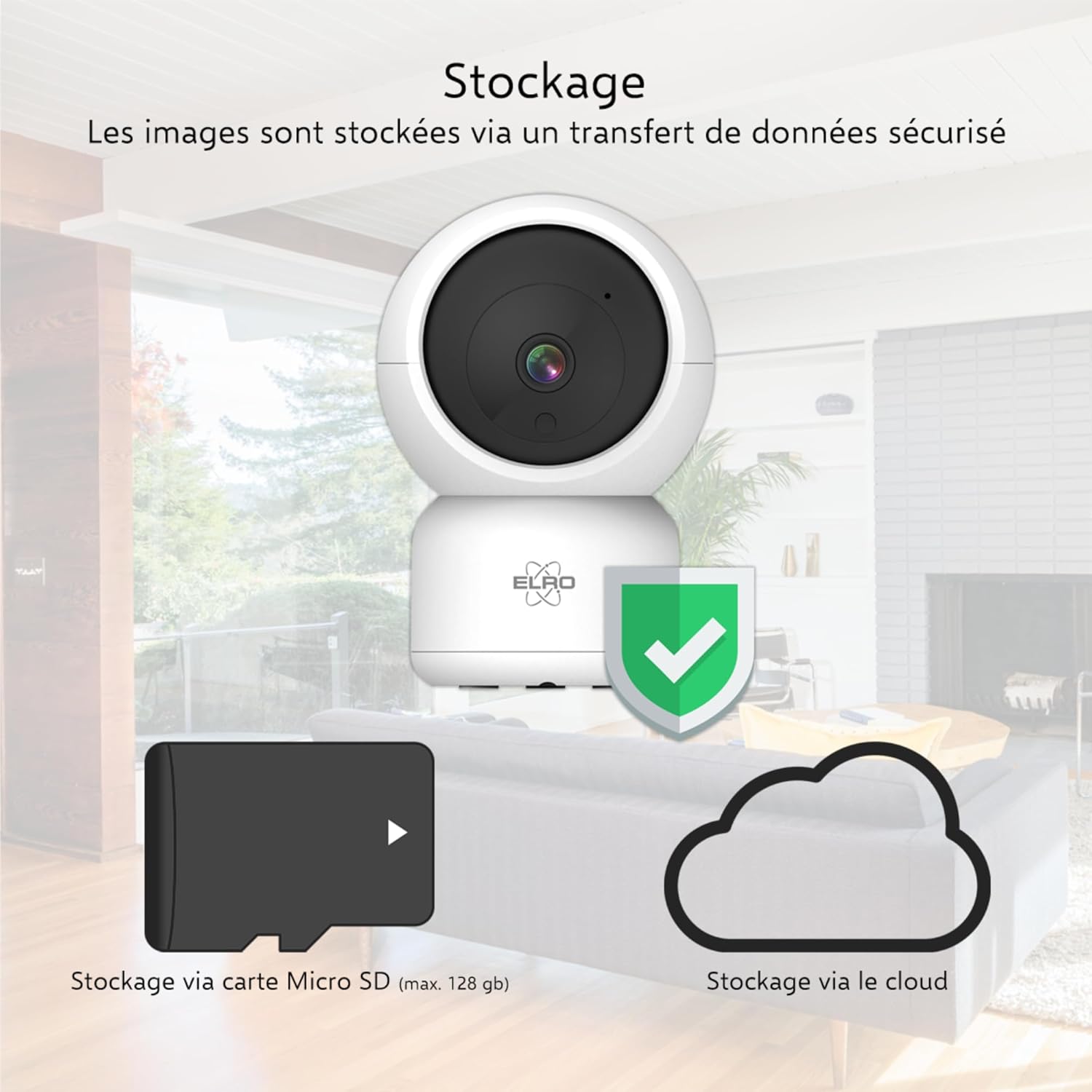 Caméra de sécurité IP WiFi intérieure ELRO CI5000 avec capteur de Mouvement et Vision Nocturne Caméra de sécurité Full HD 1080P avec sirène 11 Caméra de sécurité IP WiFi intérieure ELRO CI5000 avec capteur de Mouvement et Vision Nocturne Caméra de sécurité Full HD 1080P avec sirène – Image 10