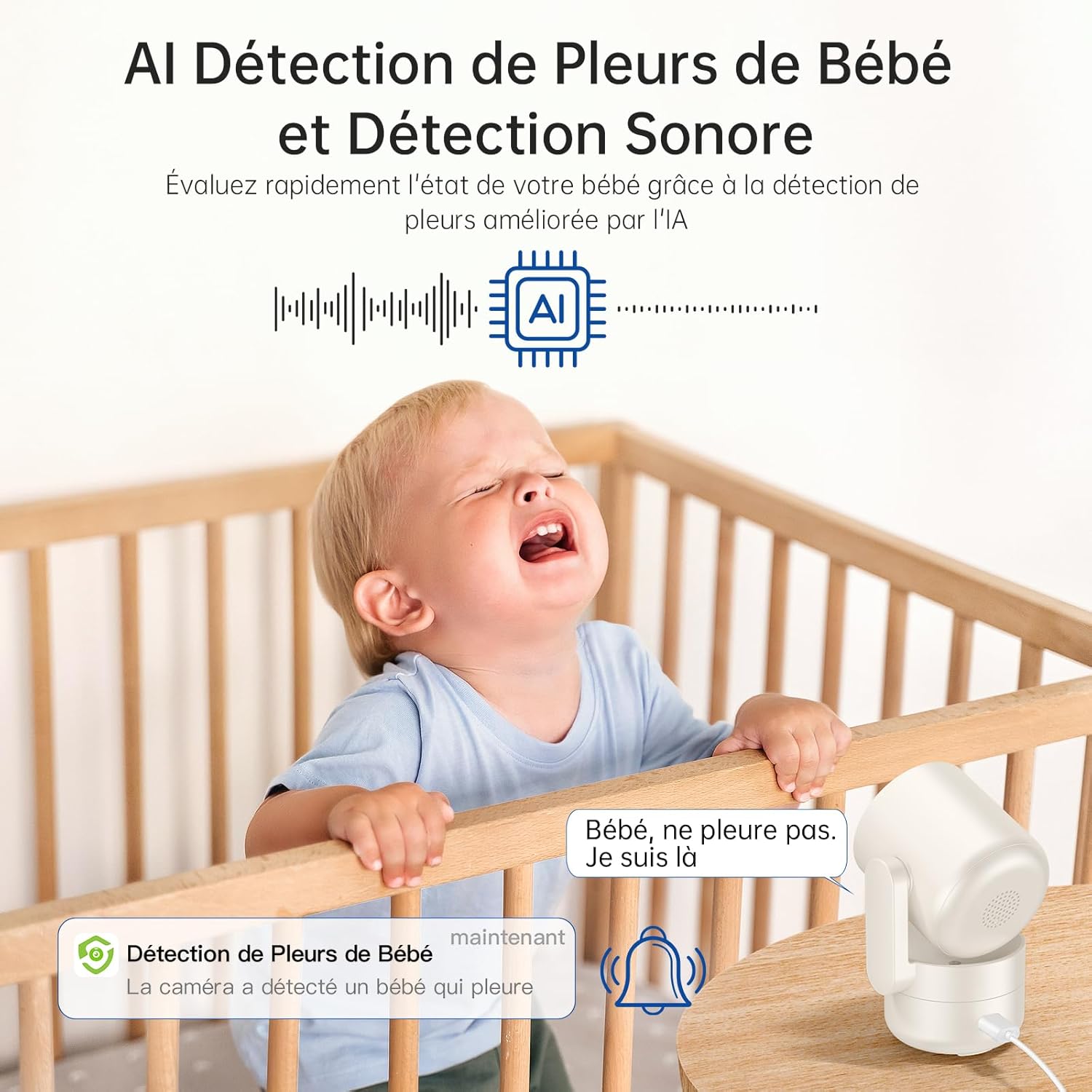 SYMYNELEC 2K 4MP Caméra de Surveillance Intérieure WiFi 5GHz/2,4GHz, Caméra de Sécurité 360° avec Détection Humaine AI, Vision Nocturne, Audio Bidirectionnel pour Bébé/Animaux, Compatible avec Alexa 5 SYMYNELEC 2K 4MP Caméra de Surveillance Intérieure WiFi 5GHz/2,4GHz, Caméra de Sécurité 360° avec Détection Humaine AI, Vision Nocturne, Audio Bidirectionnel pour Bébé/Animaux, Compatible avec Alexa – Image 4