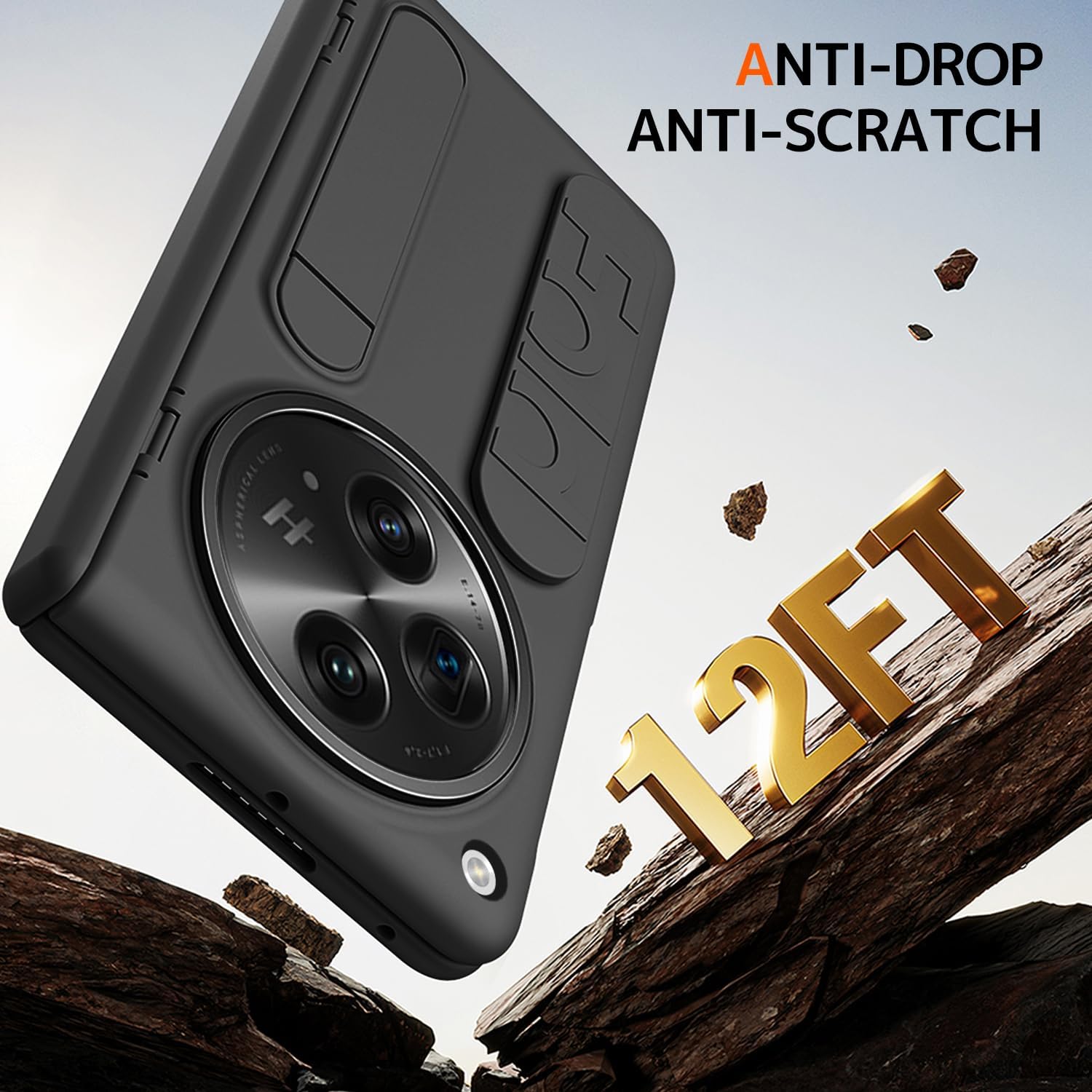 Ninki Coque OnePlus Open Bracelet de protection d'écran Noir 5 Ninki Coque OnePlus Open Bracelet de protection d'écran Noir – Image 4