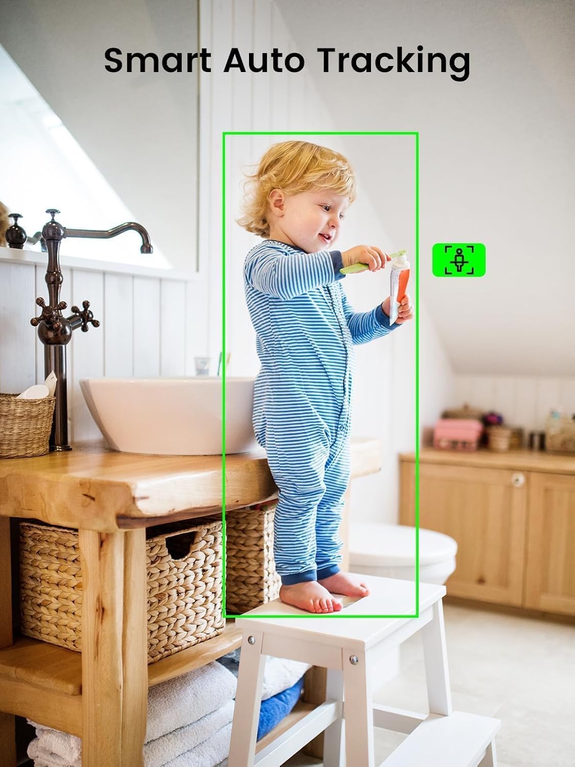 2K(3MP) Caméra Surveillance WiFi intérieure 360° Pan&Tilt Caméra IP, Vision Nocturne, Audio Bidirectionnel, Détection Humaine AI, avec Carte Mémoire de 32 Go (Noir + Carte mémoire 32 Go) 5 2K(3MP) Caméra Surveillance WiFi intérieure 360° Pan&Tilt Caméra IP, Vision Nocturne, Audio Bidirectionnel, Détection Humaine AI, avec Carte Mémoire de 32 Go (Noir + Carte mémoire 32 Go) – Image 4