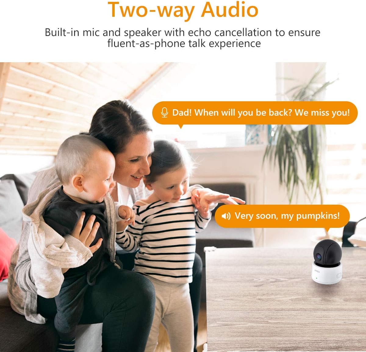 Imou Caméra Surveillance WiFi 720P, Caméra IP sans Fil, Caméra Sécurité Pan/Tilt avec Détection de Mouvement, Audio Bidirectionnel et Vision Nocturne 5 Imou Caméra Surveillance WiFi 720P, Caméra IP sans Fil, Caméra Sécurité Pan/Tilt avec Détection de Mouvement, Audio Bidirectionnel et Vision Nocturne – Image 4