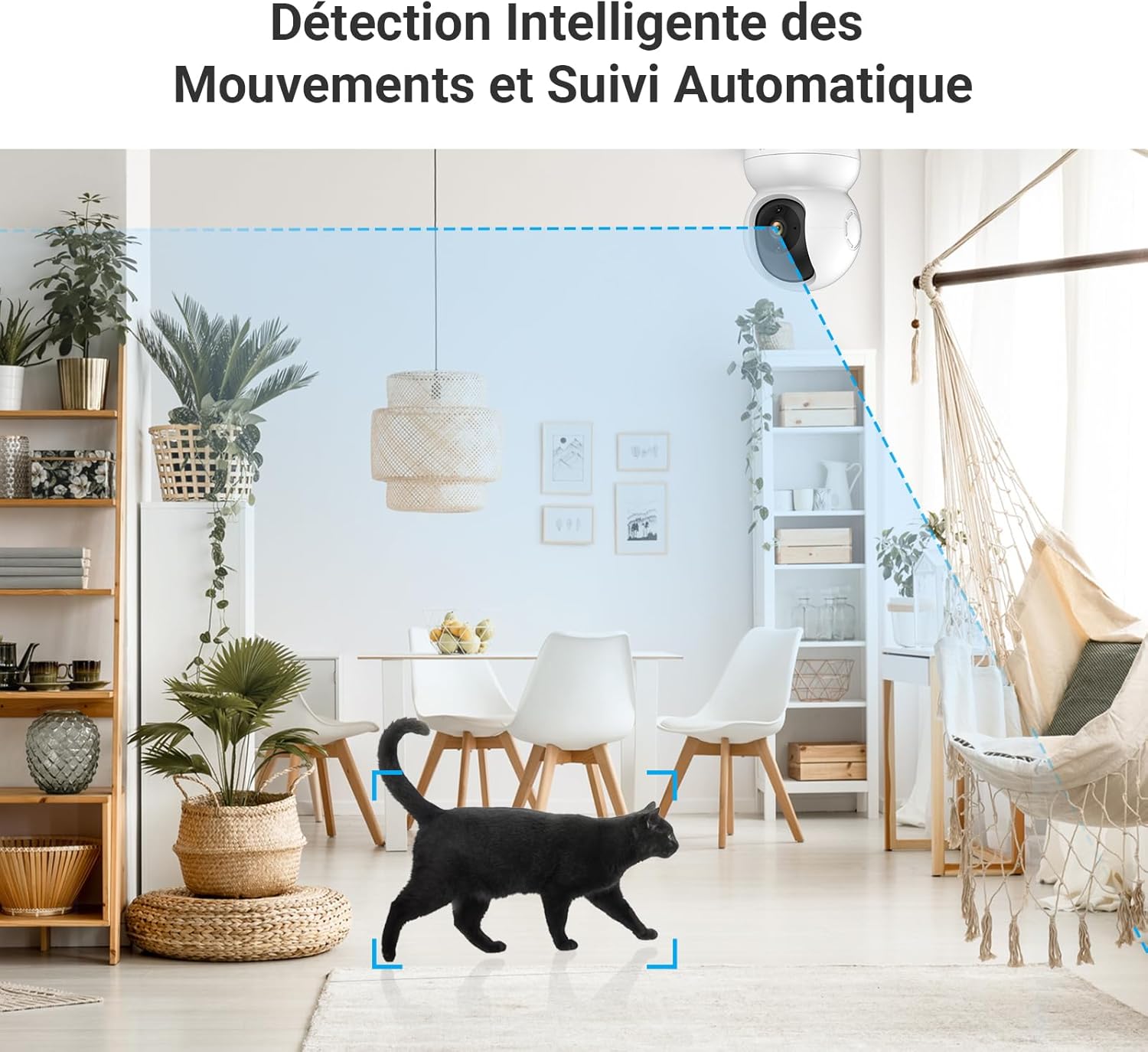 EZVIZ Caméra Surveillance WiFi Intérieure 360°, FHD 1080P, Camera WiFi 2.4Ghz, Vision Nocturne, Détection de Mouvement Suivi Intelligent, Audio Bidirectionnel, Compatible avec Alexa pour Bébé/Animaux 5 EZVIZ Caméra Surveillance WiFi Intérieure 360°, FHD 1080P, Camera WiFi 2.4Ghz, Vision Nocturne, Détection de Mouvement Suivi Intelligent, Audio Bidirectionnel, Compatible avec Alexa pour Bébé/Animaux – Image 4