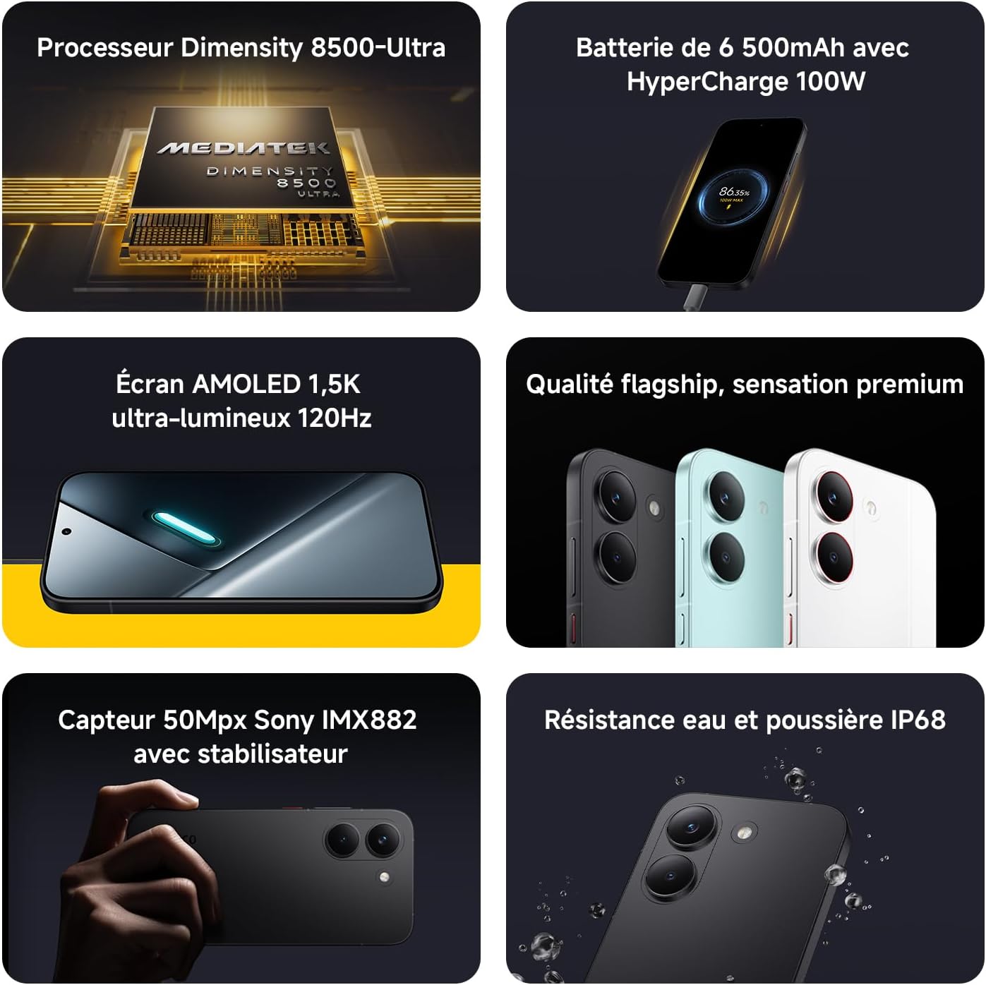POCO X8 Pro, Smartphone 8+256 Go, Processeur Haut de Gamme Dimensity 8500-Ultra,écran AMOLED Ultra-Lumineux, 50 MP Sony IMX882 avec OIS, Vert, 1 an de Garantie supplémentaire, Chargeur Non Inclus 4 POCO X8 Pro, Smartphone 8+256 Go, Processeur Haut de Gamme Dimensity 8500-Ultra,écran AMOLED Ultra-Lumineux, 50 MP Sony IMX882 avec OIS, Vert, 1 an de Garantie supplémentaire, Chargeur Non Inclus – Image 3