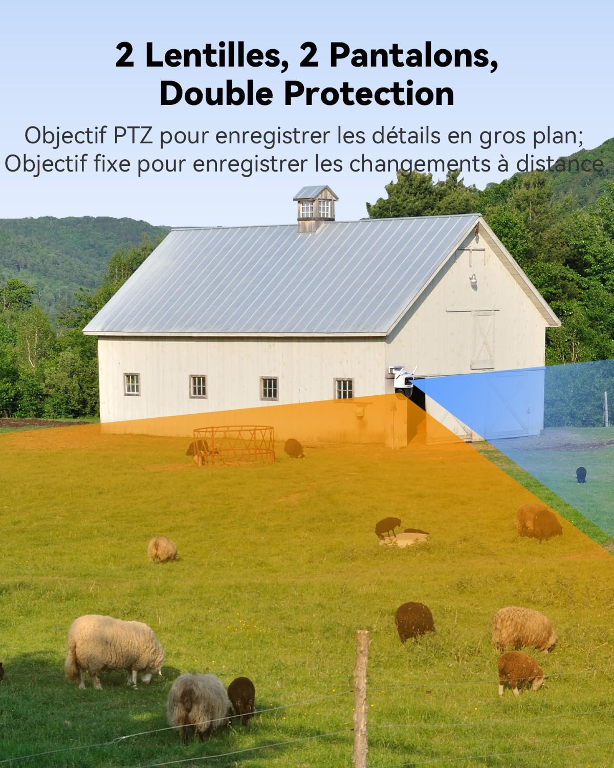 Imou 4G LTE Caméra Surveillance Extérieure à Double Objectif, 3K(3MP+3MP) Camera avec Carte SIM, Détection Humaine/Véhicule, Suivi Automatique, Vision Nocturne Couleur 30M, IP66, Micro SD 64Go Incluse 5 Imou 4G LTE Caméra Surveillance Extérieure à Double Objectif, 3K(3MP+3MP) Camera avec Carte SIM, Détection Humaine/Véhicule, Suivi Automatique, Vision Nocturne Couleur 30M, IP66, Micro SD 64Go Incluse – Image 4