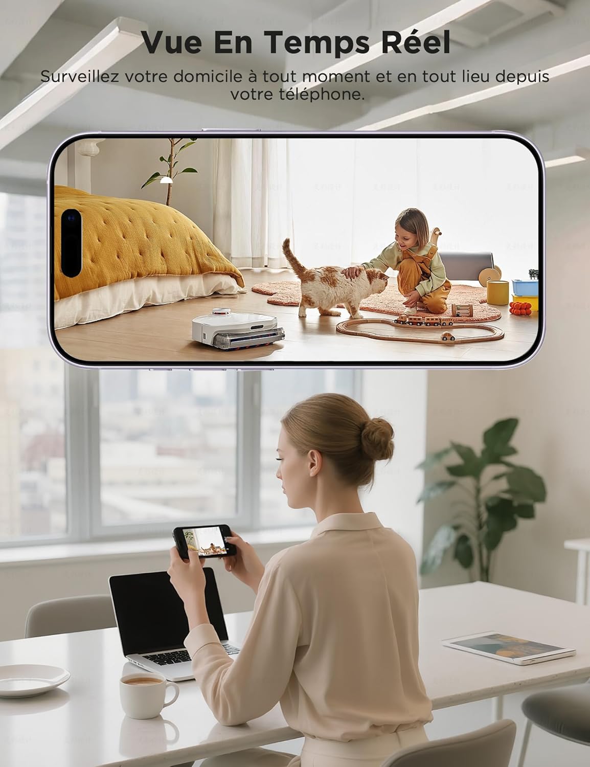 WOLFANG Camera Surveillance WiFi Interieur 1080P avec IR-Vision Nocturne, Détection de Mouvement et Son, Audio Bidirectionnel, Alerte en Temps réel, Compatible avec Alexa,SD et Cloud, Pack de 4 4 WOLFANG Camera Surveillance WiFi Interieur 1080P avec IR-Vision Nocturne, Détection de Mouvement et Son, Audio Bidirectionnel, Alerte en Temps réel, Compatible avec Alexa,SD et Cloud, Pack de 4 – Image 3