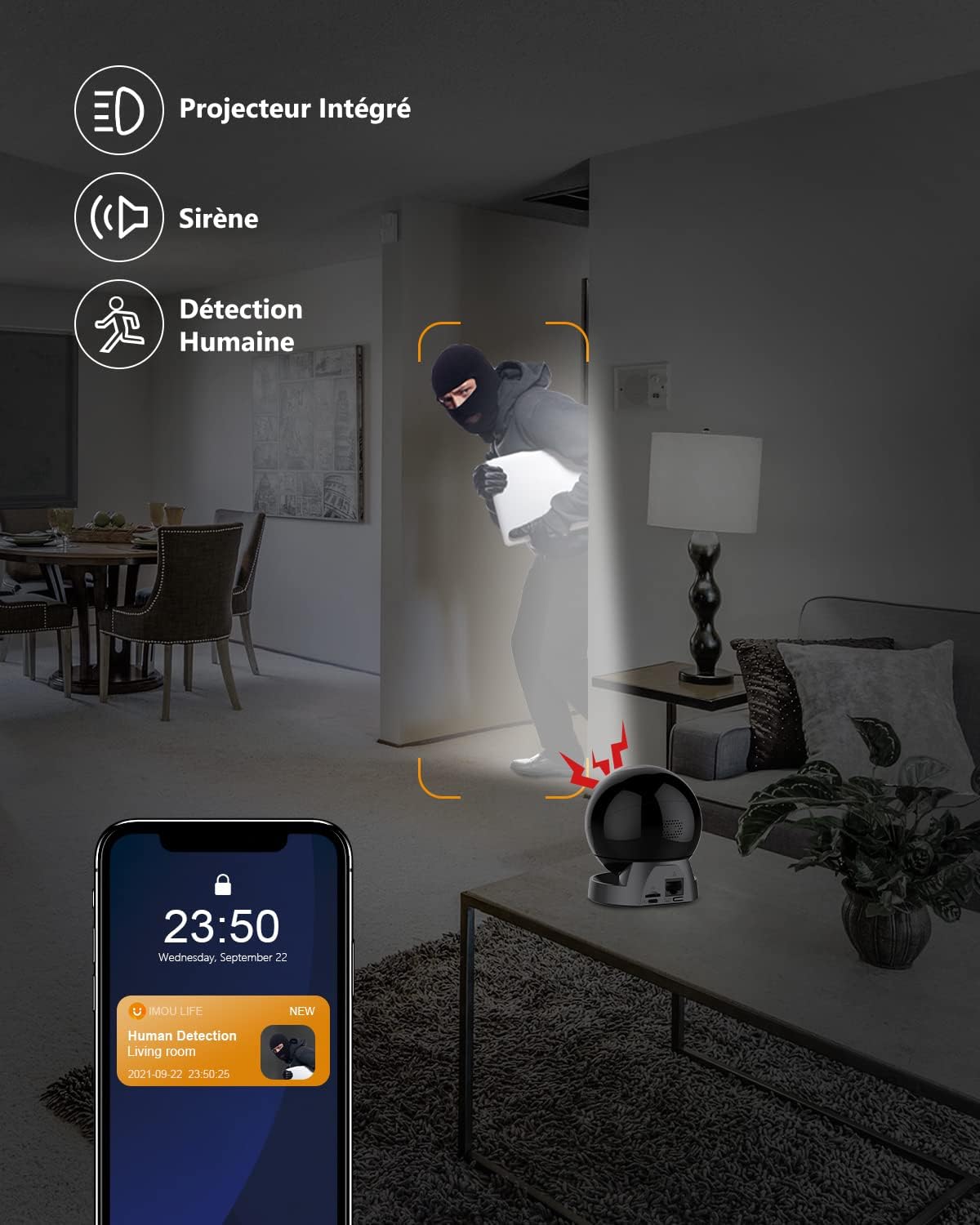 2022 Version Imou Caméra Surveillance WiFi Interieur 2.5K Caméra 360° Connectée Caméra IP sans Fil Détection Humaine Suivi Intelligent Mode Privé Audio Bidirectionnel Compatible Alexa pour Bébé Animal 5 2022 Version Imou Caméra Surveillance WiFi Interieur 2.5K Caméra 360° Connectée Caméra IP sans Fil Détection Humaine Suivi Intelligent Mode Privé Audio Bidirectionnel Compatible Alexa pour Bébé Animal – Image 4