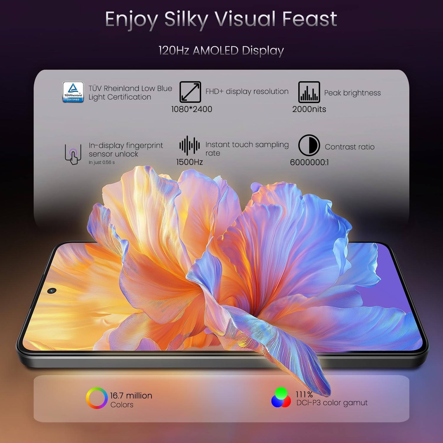 realme 14T Smartphone 5G 8+256Go,Obsidian Black, 6,67 Pouces d'écran, 120Hz d'affichage, 5130 mAh de Batterie, 50 MP de caméra, MediaTek Dimensity 6300, Protection ArmorShell, IP69 5 realme 14T Smartphone 5G 8+256Go,Obsidian Black, 6,67 Pouces d'écran, 120Hz d'affichage, 5130 mAh de Batterie, 50 MP de caméra, MediaTek Dimensity 6300, Protection ArmorShell, IP69 – Image 4