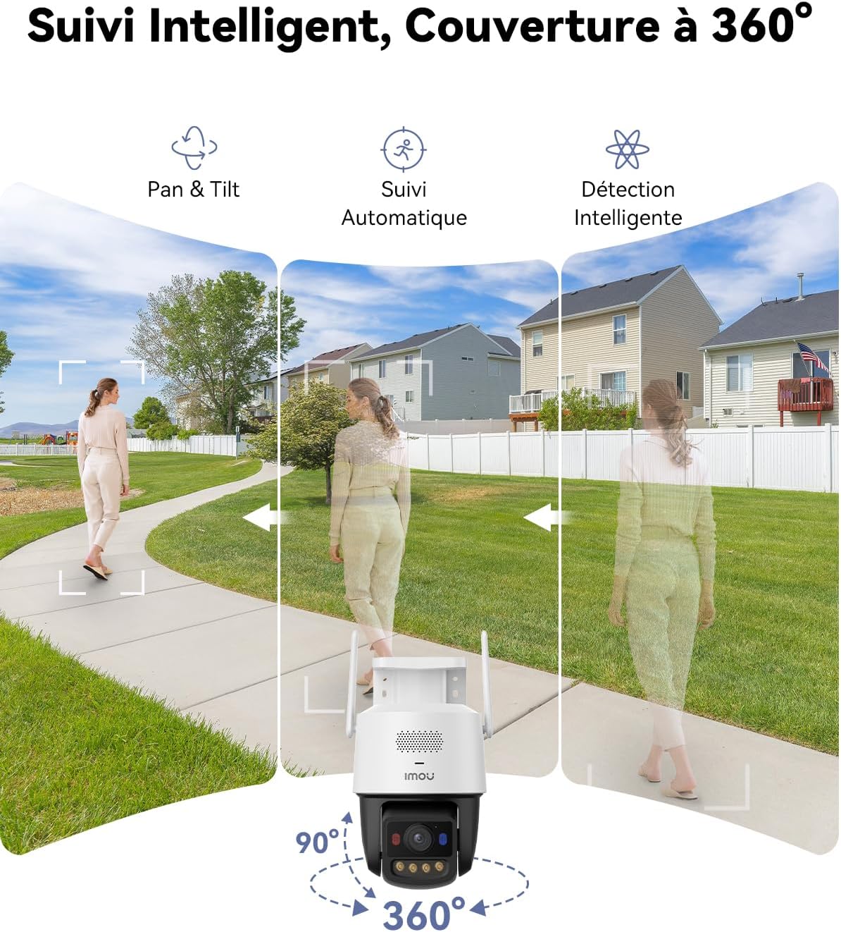 Imou 6MP Caméra PoE Extérieure avec WiFi 2.4G/5GHz, Caméra de Surveillance Extérieur avec Vision Nocturne Couleur de Jour, Détection Personne/Véhicule, Suivi Intelligent, Audio Bidirectionnel, Etanche 9 Imou 6MP Caméra PoE Extérieure avec WiFi 2.4G/5GHz, Caméra de Surveillance Extérieur avec Vision Nocturne Couleur de Jour, Détection Personne/Véhicule, Suivi Intelligent, Audio Bidirectionnel, Etanche – Image 8