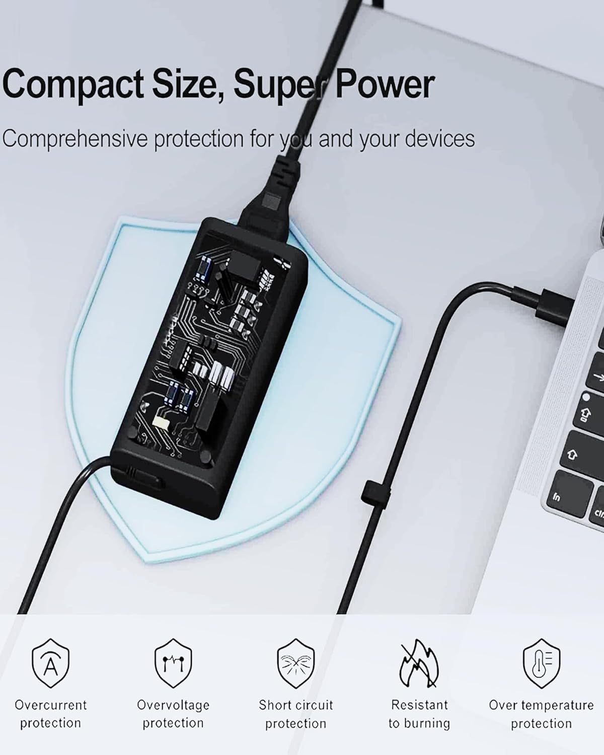 ANDHOT 65W USB C Ordinateur Portable Chargeur,Compatible avec Dell Latitude 5540 5420 7400 5440 7440 3540 5520 7420 5430 7390 7320 5530 7430 3440 7340 5320 7410 7330 7530 Adaptateur Rapide de Type C 5 ANDHOT 65W USB C Ordinateur Portable Chargeur,Compatible avec Dell Latitude 5540 5420 7400 5440 7440 3540 5520 7420 5430 7390 7320 5530 7430 3440 7340 5320 7410 7330 7530 Adaptateur Rapide de Type C – Image 4