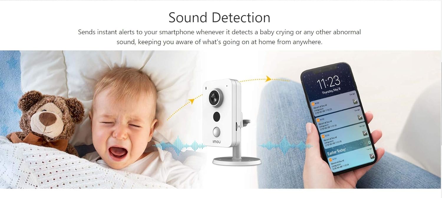 Dahua IMOU Cube 4MP WiFi Cube Camera met PIR bewegingsdetectie, 2-weg Audio, Alarm ingang en uitgang, RJ45 poort (IPC-K42P) 8 Dahua IMOU Cube 4MP WiFi Cube Camera met PIR bewegingsdetectie, 2-weg Audio, Alarm ingang en uitgang, RJ45 poort (IPC-K42P) – Image 7