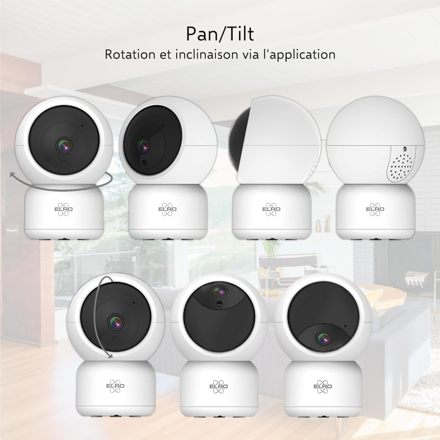 Caméra de sécurité IP WiFi intérieure ELRO CI5000 avec capteur de Mouvement et Vision Nocturne Caméra de sécurité Full HD 1080P avec sirène 5 Caméra de sécurité IP WiFi intérieure ELRO CI5000 avec capteur de Mouvement et Vision Nocturne Caméra de sécurité Full HD 1080P avec sirène – Image 4