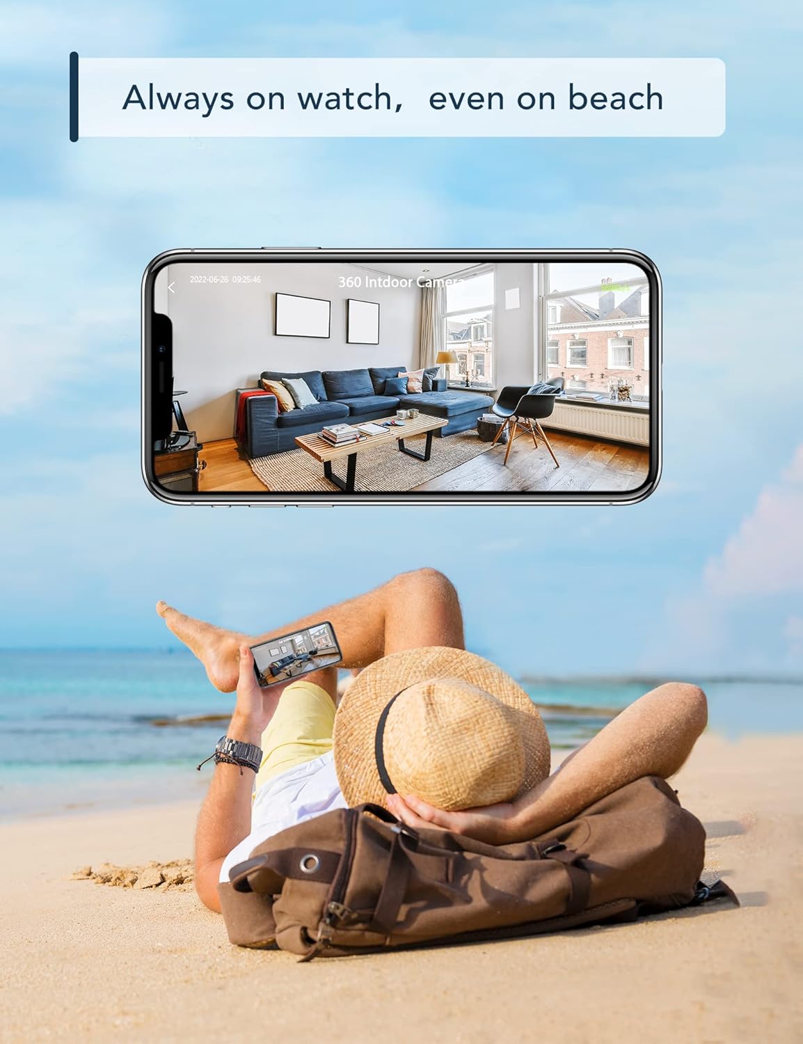 GNCC Camera Surveillance Interieur Maison WiFi 1080P Camera Surveillance WiFi Interieur avec Vision Nocturne Infrarouge, détection de Son et de Mouvement, Compatible avec Alexa, 2 Caméra, 2.4GHz 4 GNCC Camera Surveillance Interieur Maison WiFi 1080P Camera Surveillance WiFi Interieur avec Vision Nocturne Infrarouge, détection de Son et de Mouvement, Compatible avec Alexa, 2 Caméra, 2.4GHz – Image 3