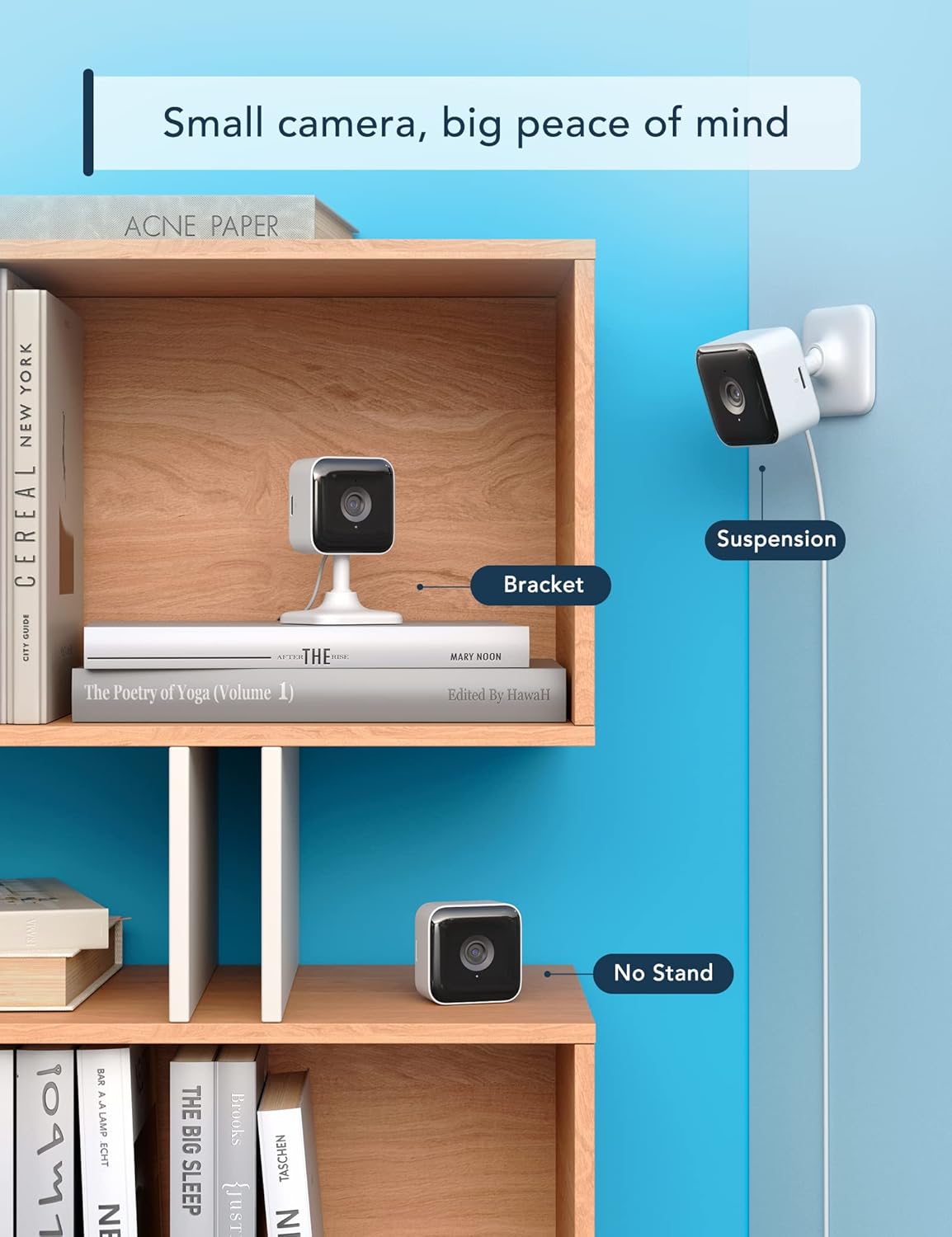 GNCC Camera Surveillance Interieur Maison WiFi 1080P Camera Surveillance WiFi Interieur avec Vision Nocturne Infrarouge, détection de Son et de Mouvement, Compatible avec Alexa, 2 Caméra, 2.4GHz 6 GNCC Camera Surveillance Interieur Maison WiFi 1080P Camera Surveillance WiFi Interieur avec Vision Nocturne Infrarouge, détection de Son et de Mouvement, Compatible avec Alexa, 2 Caméra, 2.4GHz – Image 5