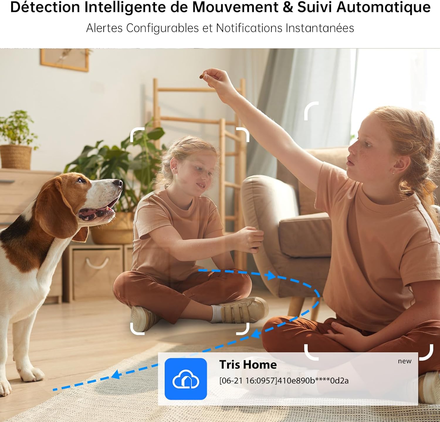 2K 3MP Camera Interieur 2.4/5GHz Camera Surveillance WiFi avec Détection de Mouvement, Vision Nocturne, Audio Bidirectionne Compatible avec Alexa pour Bébé/Animal/Maison (2 pièces) 5 2K 3MP Camera Interieur 2.4/5GHz Camera Surveillance WiFi avec Détection de Mouvement, Vision Nocturne, Audio Bidirectionne Compatible avec Alexa pour Bébé/Animal/Maison (2 pièces) – Image 4