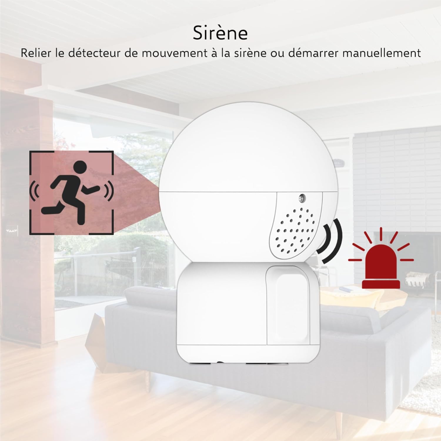 Caméra de sécurité IP WiFi intérieure ELRO CI5000 avec capteur de Mouvement et Vision Nocturne Caméra de sécurité Full HD 1080P avec sirène 13 Caméra de sécurité IP WiFi intérieure ELRO CI5000 avec capteur de Mouvement et Vision Nocturne Caméra de sécurité Full HD 1080P avec sirène – Image 12