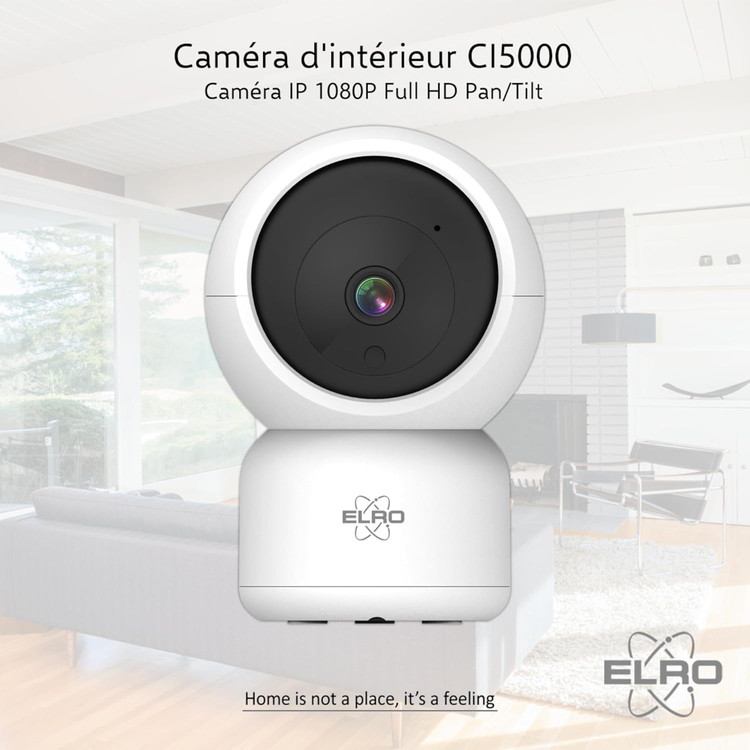 Caméra de sécurité IP WiFi intérieure ELRO CI5000 avec capteur de Mouvement et Vision Nocturne Caméra de sécurité Full HD 1080P avec sirène 3 Caméra de sécurité IP WiFi intérieure ELRO CI5000 avec capteur de Mouvement et Vision Nocturne Caméra de sécurité Full HD 1080P avec sirène – Image 2