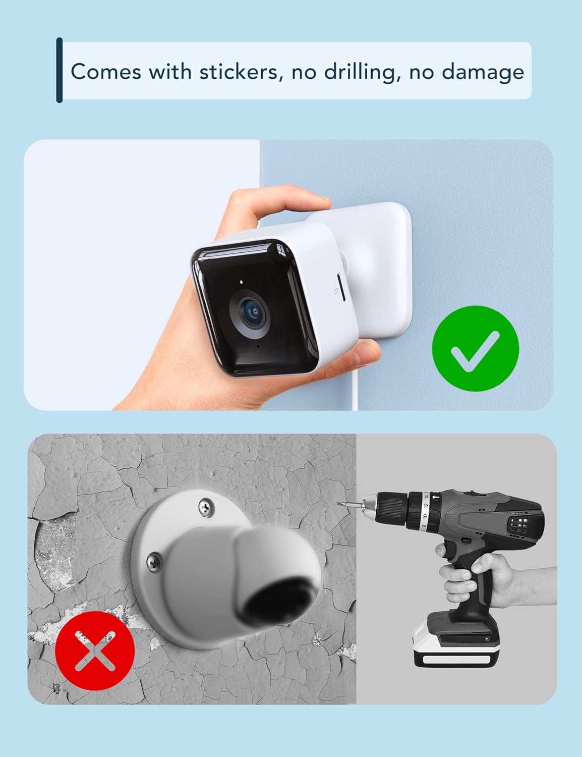 GNCC Camera Surveillance Interieur Maison WiFi 1080P Camera Surveillance WiFi Interieur avec Vision Nocturne Infrarouge, détection de Son et de Mouvement, Compatible avec Alexa, 2 Caméra, 2.4GHz 5 GNCC Camera Surveillance Interieur Maison WiFi 1080P Camera Surveillance WiFi Interieur avec Vision Nocturne Infrarouge, détection de Son et de Mouvement, Compatible avec Alexa, 2 Caméra, 2.4GHz – Image 4