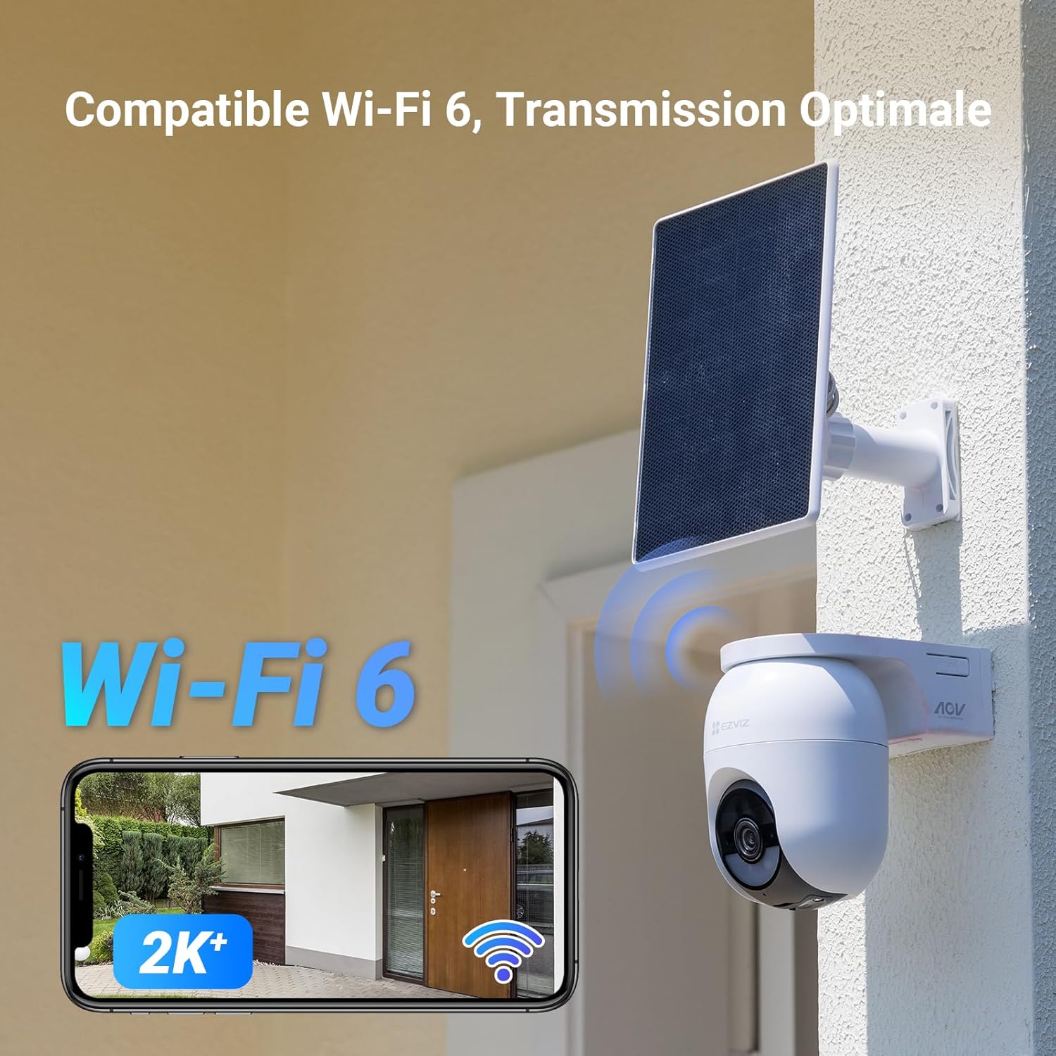 EZVIZ 2K+ Caméra Extérieure sans Fil avec Mode AOV, Caméra à Batterie PT avec Détection de Personnes et de Véhicules, Vision Nocturne Couleur & Défense Active, WiFi 6, CB8 Lite 4MP+5W Panneau Solaire 12 EZVIZ 2K+ Caméra Extérieure sans Fil avec Mode AOV, Caméra à Batterie PT avec Détection de Personnes et de Véhicules, Vision Nocturne Couleur & Défense Active, WiFi 6, CB8 Lite 4MP+5W Panneau Solaire – Image 11