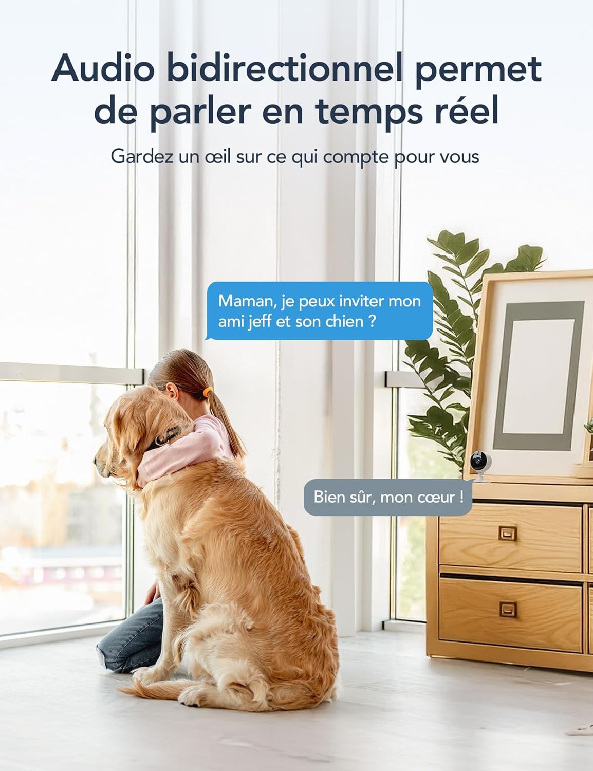 GNCC 4 Pack Camera Surveillance WiFi Interieur, 1080P Caméra Intérieur pour Bebe/Animaux, Vision Nocturne, AI Détection, Audio Bidirectionnel, Compatible Alexa, Abonnement Cloud/SD Local, 2,4GHz WiFi 6 GNCC 4 Pack Camera Surveillance WiFi Interieur, 1080P Caméra Intérieur pour Bebe/Animaux, Vision Nocturne, AI Détection, Audio Bidirectionnel, Compatible Alexa, Abonnement Cloud/SD Local, 2,4GHz WiFi – Image 5