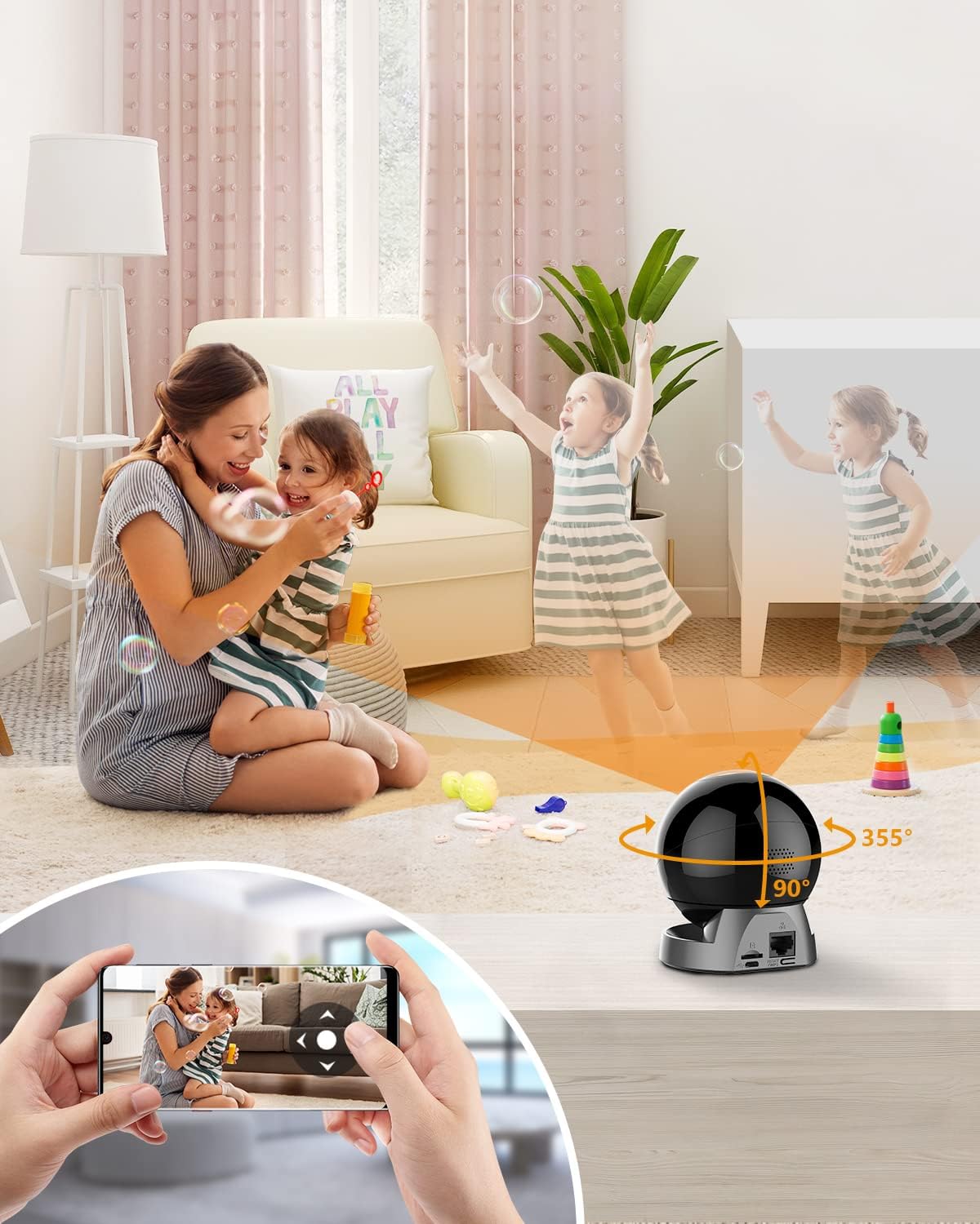 2022 Version Imou Caméra Surveillance WiFi Interieur 2.5K Caméra 360° Connectée Caméra IP sans Fil Détection Humaine Suivi Intelligent Mode Privé Audio Bidirectionnel Compatible Alexa pour Bébé Animal 6 2022 Version Imou Caméra Surveillance WiFi Interieur 2.5K Caméra 360° Connectée Caméra IP sans Fil Détection Humaine Suivi Intelligent Mode Privé Audio Bidirectionnel Compatible Alexa pour Bébé Animal – Image 5