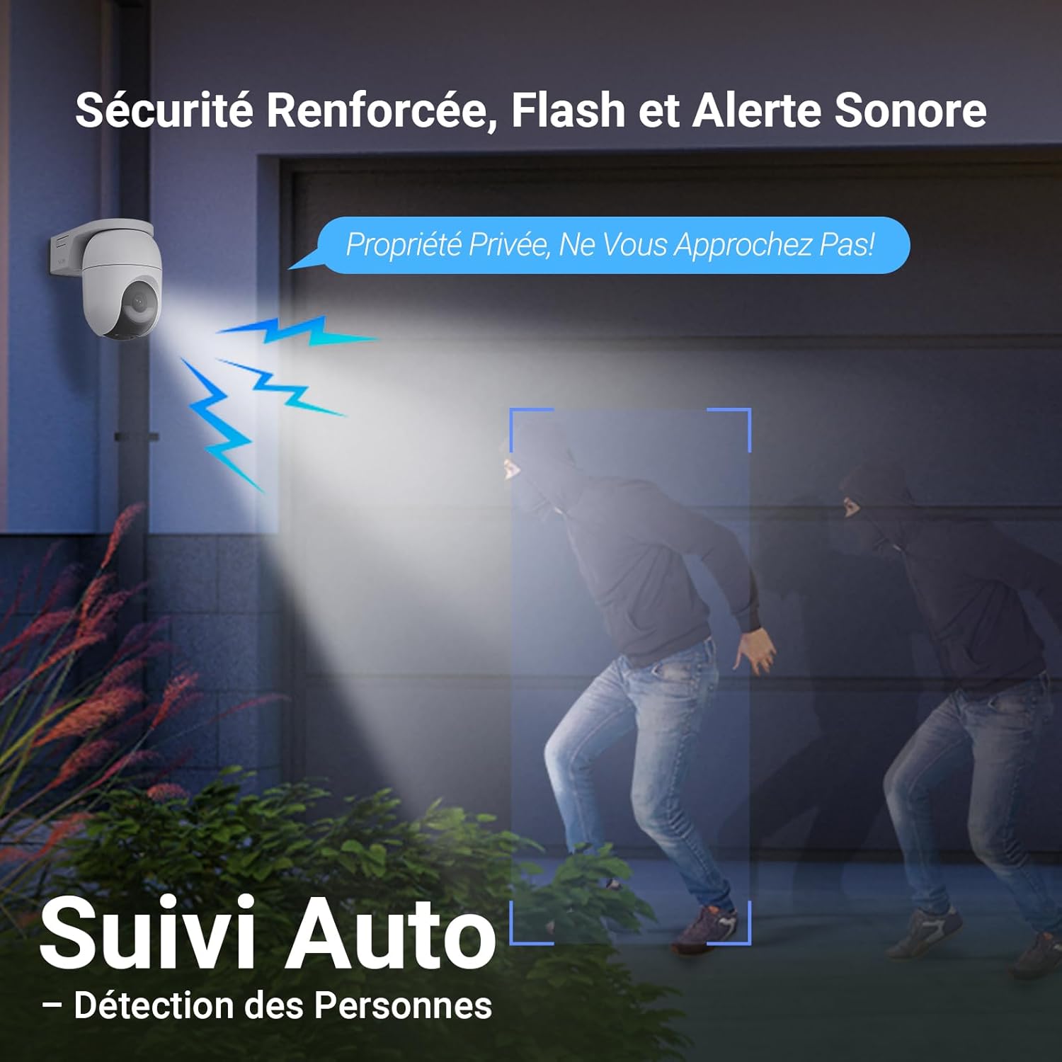 EZVIZ 2K+ Caméra Extérieure sans Fil avec Mode AOV, Caméra à Batterie PT avec Détection de Personnes et de Véhicules, Vision Nocturne Couleur & Défense Active, WiFi 6, CB8 Lite 4MP+5W Panneau Solaire 10 EZVIZ 2K+ Caméra Extérieure sans Fil avec Mode AOV, Caméra à Batterie PT avec Détection de Personnes et de Véhicules, Vision Nocturne Couleur & Défense Active, WiFi 6, CB8 Lite 4MP+5W Panneau Solaire – Image 9