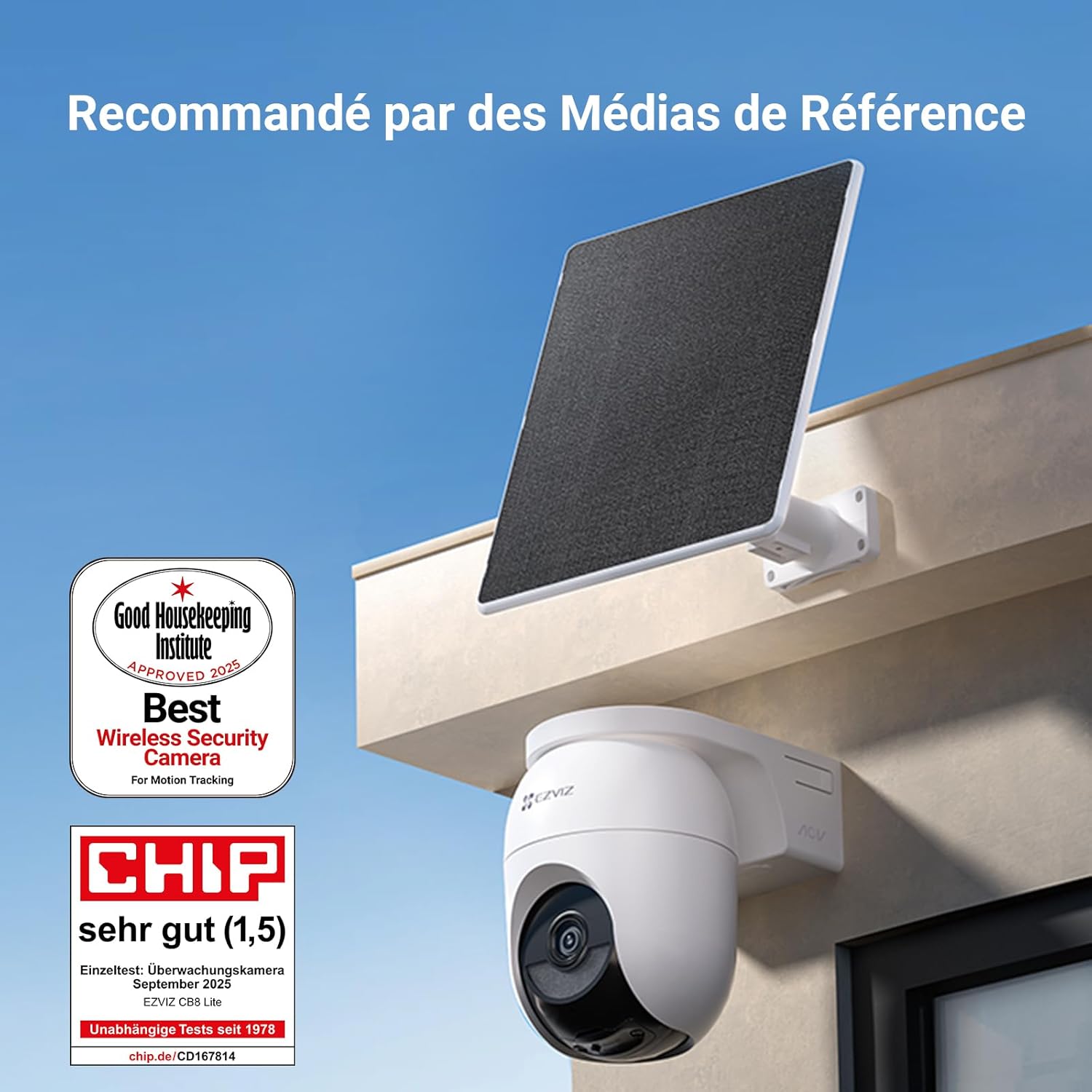 EZVIZ 2K+ Caméra Extérieure sans Fil avec Mode AOV, Caméra à Batterie PT avec Détection de Personnes et de Véhicules, Vision Nocturne Couleur & Défense Active, WiFi 6, CB8 Lite 4MP+5W Panneau Solaire 4 EZVIZ 2K+ Caméra Extérieure sans Fil avec Mode AOV, Caméra à Batterie PT avec Détection de Personnes et de Véhicules, Vision Nocturne Couleur & Défense Active, WiFi 6, CB8 Lite 4MP+5W Panneau Solaire – Image 3