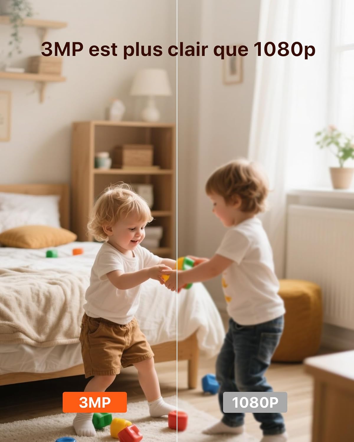 Tenda Caméra Surveillance WiFi Intérieure 2K, WiFi 6 360° pour Bébé/Animaux, 3MP Détection Humaine AI, Suivi Mouvement, Vision Nocturne, Audio Bidirectionnel, sans Abonnement 6 Tenda Caméra Surveillance WiFi Intérieure 2K, WiFi 6 360° pour Bébé/Animaux, 3MP Détection Humaine AI, Suivi Mouvement, Vision Nocturne, Audio Bidirectionnel, sans Abonnement – Image 5