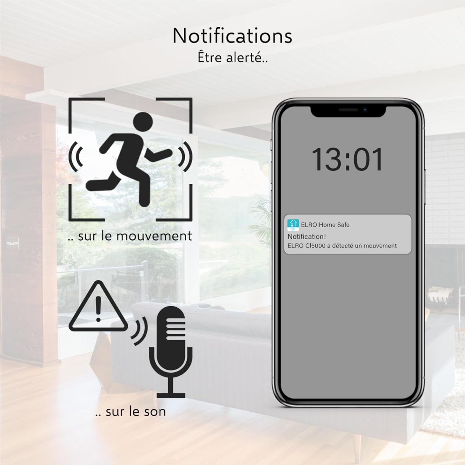 Caméra de sécurité IP WiFi intérieure ELRO CI5000 avec capteur de Mouvement et Vision Nocturne Caméra de sécurité Full HD 1080P avec sirène 7 Caméra de sécurité IP WiFi intérieure ELRO CI5000 avec capteur de Mouvement et Vision Nocturne Caméra de sécurité Full HD 1080P avec sirène – Image 6