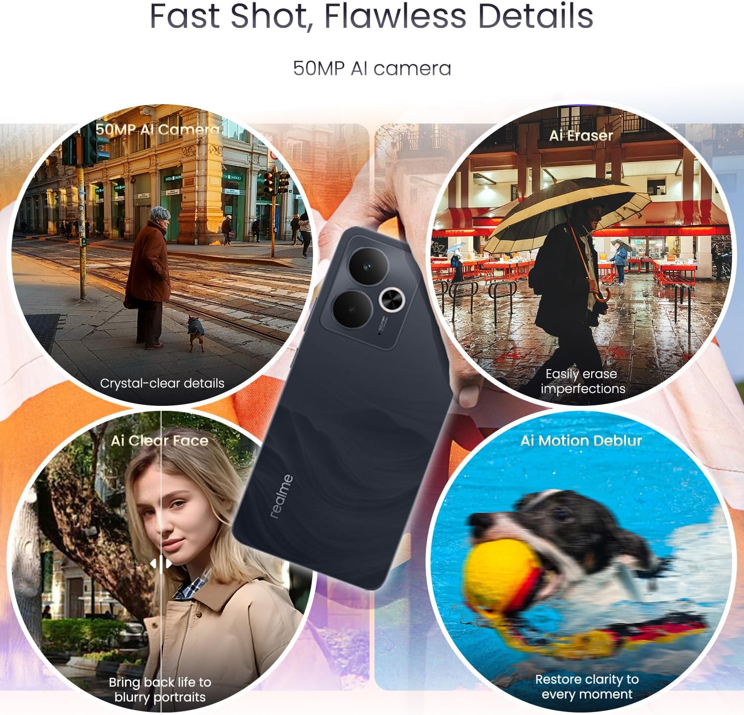 realme 14T Smartphone 5G 8+256Go,Obsidian Black, 6,67 Pouces d'écran, 120Hz d'affichage, 5130 mAh de Batterie, 50 MP de caméra, MediaTek Dimensity 6300, Protection ArmorShell, IP69 7 realme 14T Smartphone 5G 8+256Go,Obsidian Black, 6,67 Pouces d'écran, 120Hz d'affichage, 5130 mAh de Batterie, 50 MP de caméra, MediaTek Dimensity 6300, Protection ArmorShell, IP69 – Image 6
