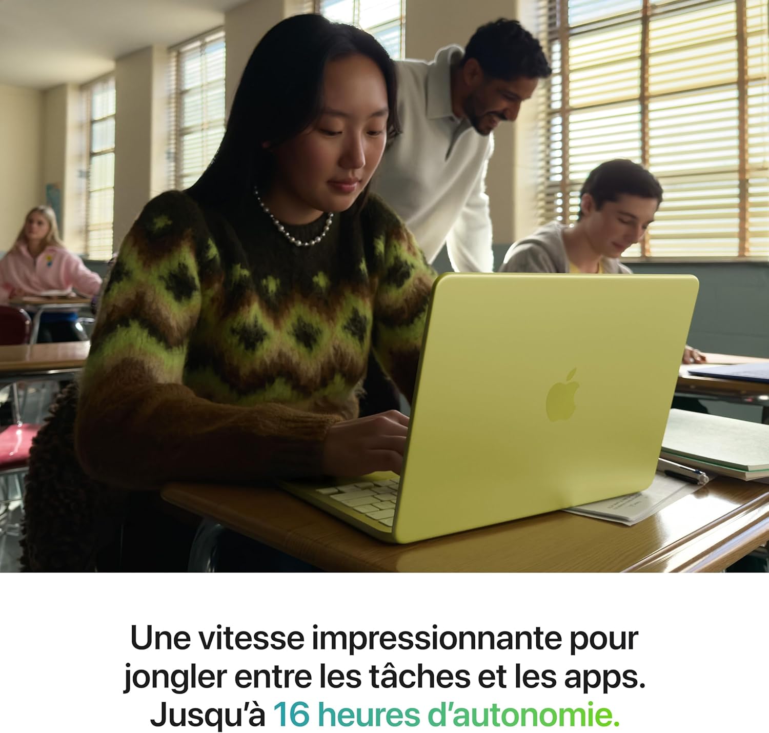 Apple MacBook Neo 13″ 2026 Portable avec Puce A18 Pro : Conçu pour l’IA et Apple Intelligence, écran Liquid Retina, mémoire unifiée 8 Go, SSD 512 Go, Caméra FaceTime HD 1080p, Touch ID ; Argent 4 Apple MacBook Neo 13″ 2026 Portable avec Puce A18 Pro : Conçu pour l’IA et Apple Intelligence, écran Liquid Retina, mémoire unifiée 8 Go, SSD 512 Go, Caméra FaceTime HD 1080p, Touch ID ; Argent – Image 3