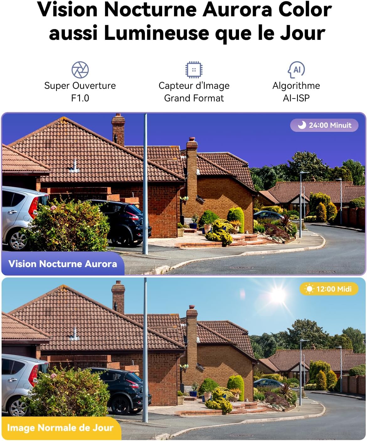 Imou 6MP Caméra PoE Extérieure avec WiFi 2.4G/5GHz, Caméra de Surveillance Extérieur avec Vision Nocturne Couleur de Jour, Détection Personne/Véhicule, Suivi Intelligent, Audio Bidirectionnel, Etanche 4 Imou 6MP Caméra PoE Extérieure avec WiFi 2.4G/5GHz, Caméra de Surveillance Extérieur avec Vision Nocturne Couleur de Jour, Détection Personne/Véhicule, Suivi Intelligent, Audio Bidirectionnel, Etanche – Image 3