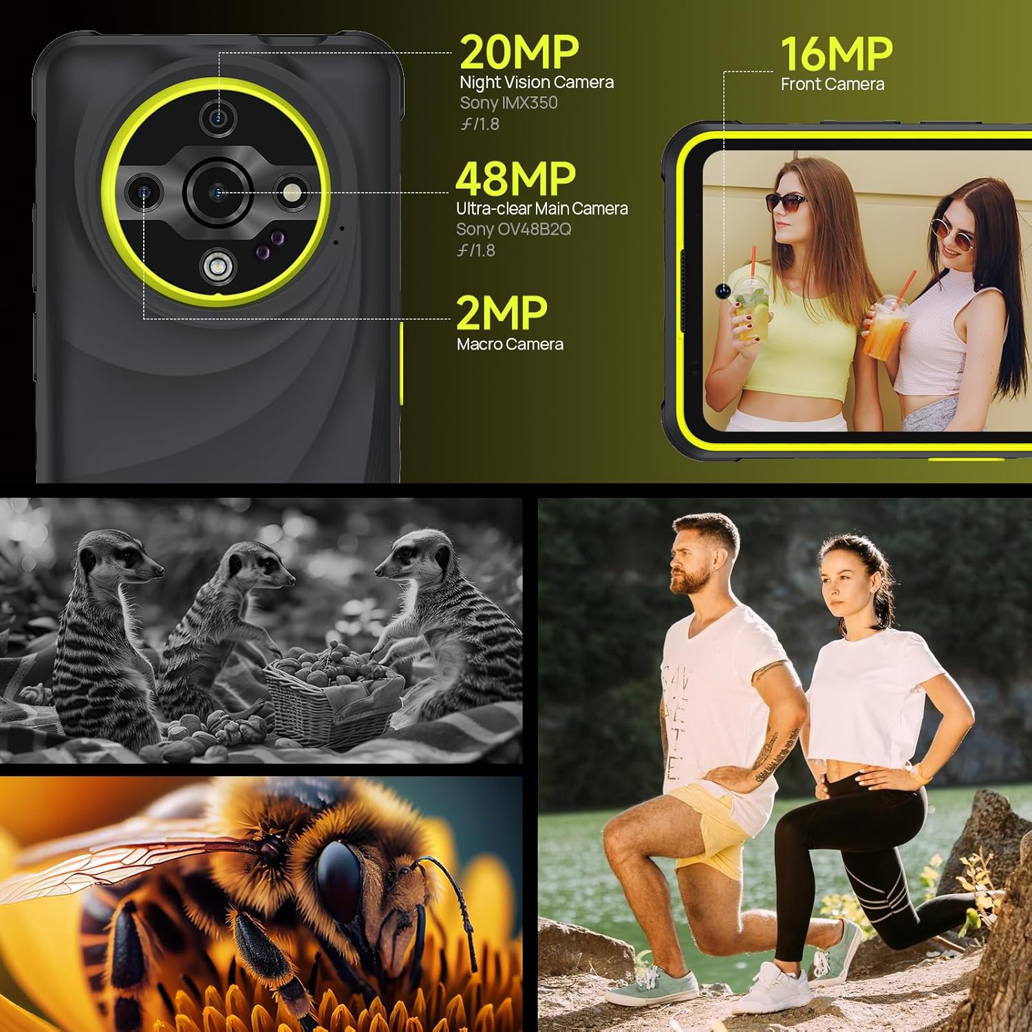 Ulefone Armor X31 Smartphone Incassable 2025 12Go+128Go/SD-2To Octa Core 6050mAh Batterie IP69K Téléphone Portable Antichoc Android 14 Caméra AI 48MP+20MP 4G Dual SIM/IP68 Robuste/NFC/OTG/GPS Orange 4 Ulefone Armor X31 Smartphone Incassable 2025 12Go+128Go/SD-2To Octa Core 6050mAh Batterie IP69K Téléphone Portable Antichoc Android 14 Caméra AI 48MP+20MP 4G Dual SIM/IP68 Robuste/NFC/OTG/GPS Orange – Image 3