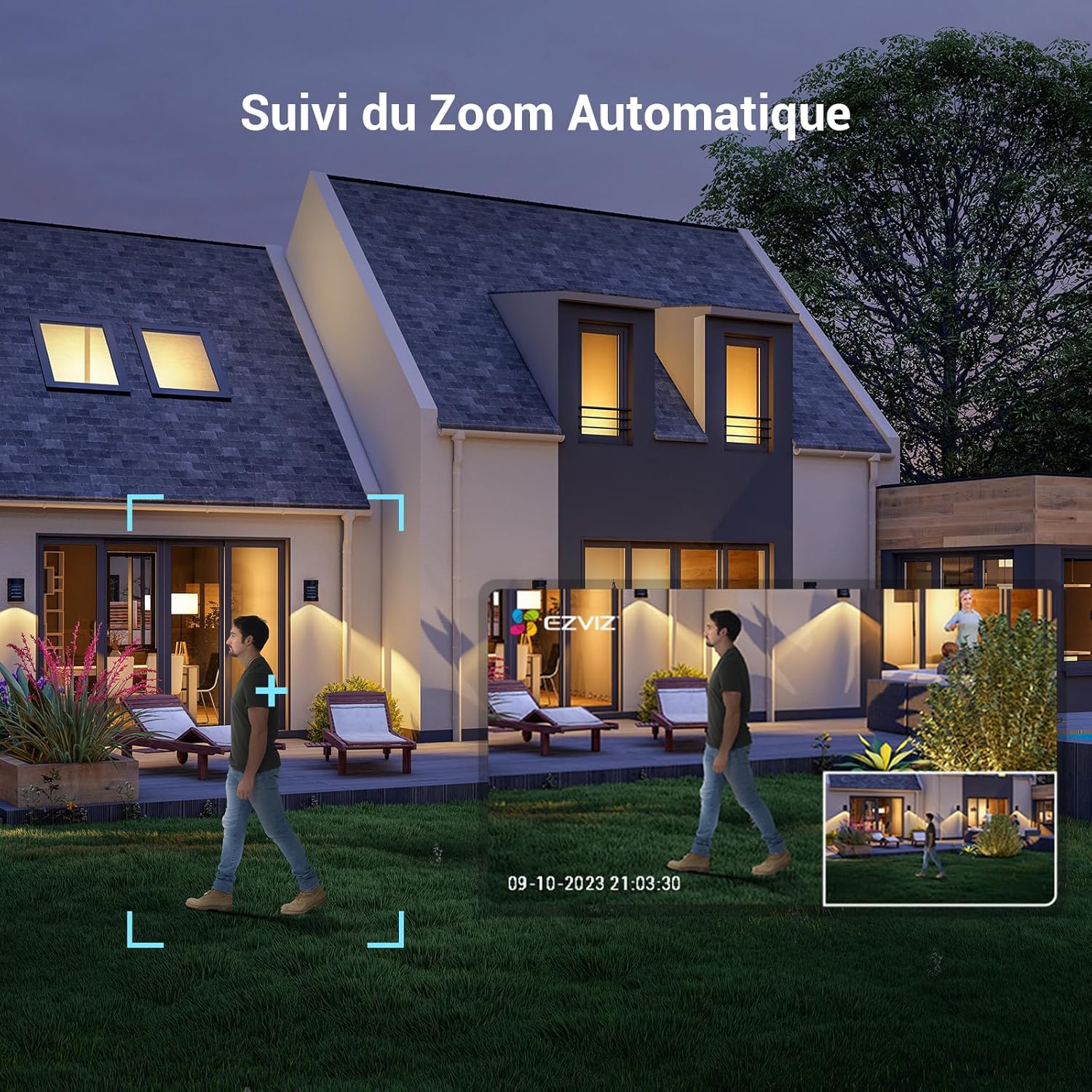 EZVIZ C8c 5MP Caméra Surveillance WiFi Extérieure à 360° avec Suivi Auto-Zoom, Détection de Forme Humaine/Véhicule, Vision Nocturne en Couleur, Audio Bidirectionnel, IP65 Etanche, Défense Active 7 EZVIZ C8c 5MP Caméra Surveillance WiFi Extérieure à 360° avec Suivi Auto-Zoom, Détection de Forme Humaine/Véhicule, Vision Nocturne en Couleur, Audio Bidirectionnel, IP65 Etanche, Défense Active – Image 6