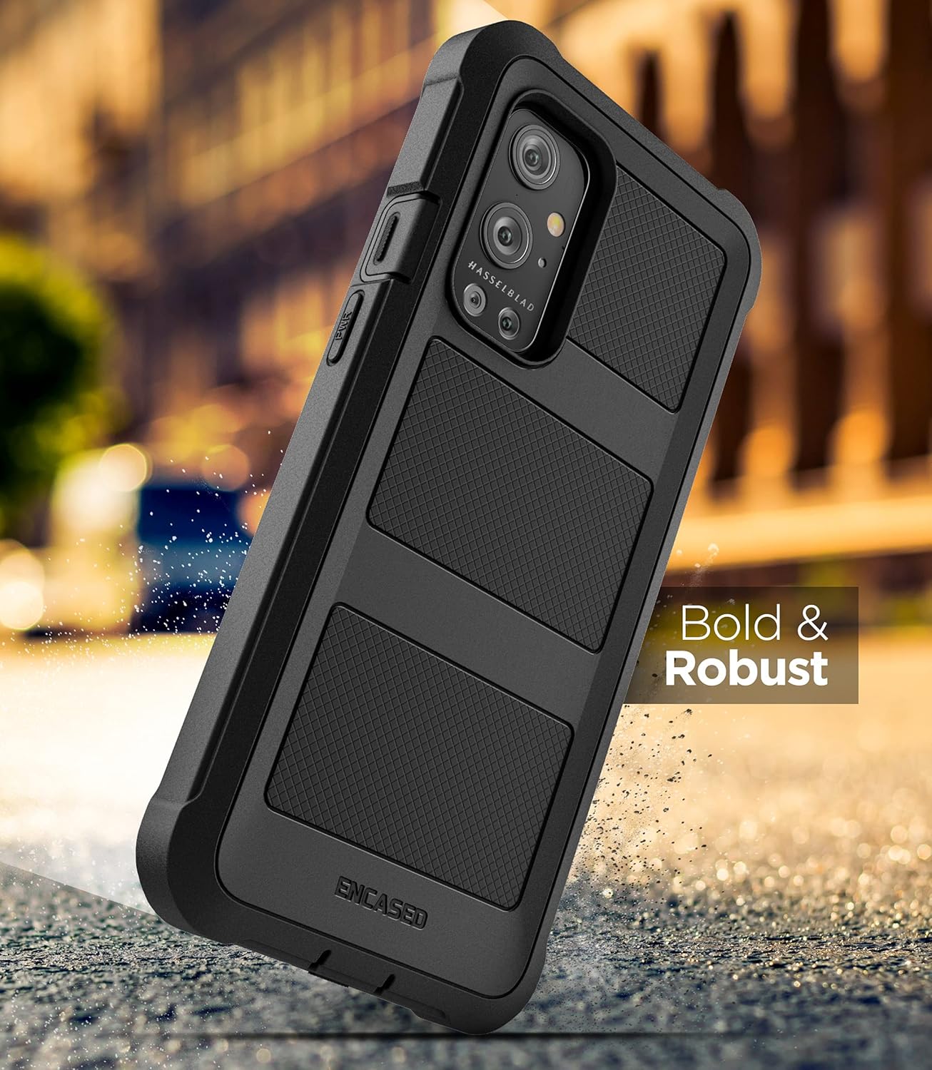 ENCASED Falcon Armor Coque pour OnePlus 9 avec Protecteur d'écran, Coque de Protection intégrale avec Protecteur d'écran intégré (Noir) (OnePlus 9 Pro) 4 ENCASED Falcon Armor Coque pour OnePlus 9 avec Protecteur d'écran, Coque de Protection intégrale avec Protecteur d'écran intégré (Noir) (OnePlus 9 Pro) – Image 3