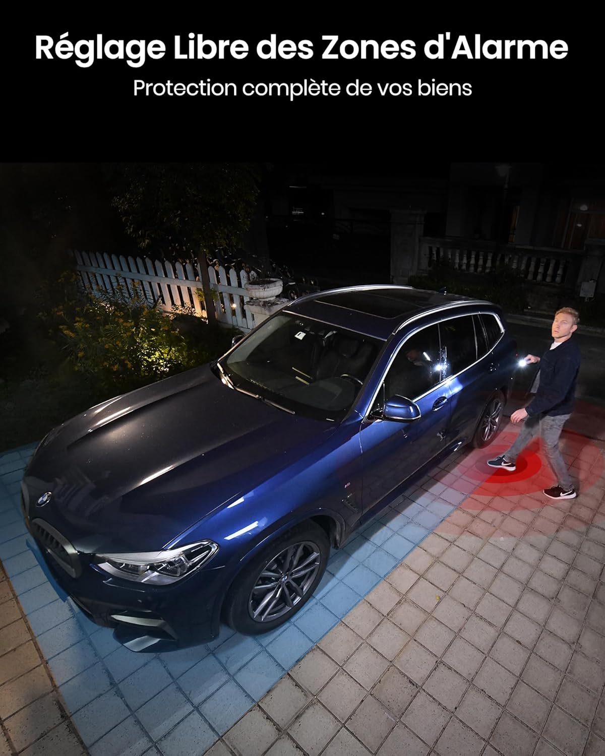 aosu 2K Caméra Surveillance WiFi Extérieure sans Fil, Kit 2 Caméras avec aosuBase, sans Frais Mensuels, Autonomie Jusqu’à 240 Jours, 166° Ultra Grand Angle, Al Détection, Vision Suivi Entre Caméras 11 aosu 2K Caméra Surveillance WiFi Extérieure sans Fil, Kit 2 Caméras avec aosuBase, sans Frais Mensuels, Autonomie Jusqu’à 240 Jours, 166° Ultra Grand Angle, Al Détection, Vision Suivi Entre Caméras – Image 10