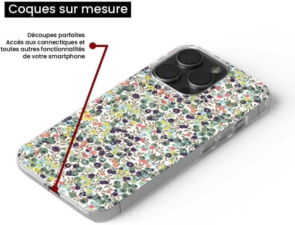 1001coques Coque de Téléphone Compatible pour OnePlus 9 Pro 5G, Design Liberty Wiltshire Vert, Imprimée en France, Étui Souple en Silicone, Housse de Protection. 4 1001coques Coque de Téléphone Compatible pour OnePlus 9 Pro 5G, Design Liberty Wiltshire Vert, Imprimée en France, Étui Souple en Silicone, Housse de Protection. – Image 3