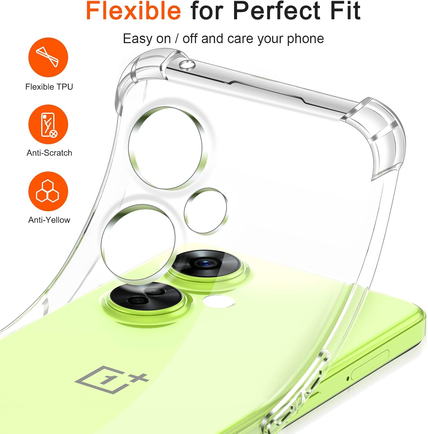 ivoler 3 en 1 Coque pour OnePlus Nord CE 3 Lite 5G avec 2 Pièces Verre Trempé, Ultra Transparent Étui de Protection en Silicone Antichoc, Souple TPU Anti-Rayures Bumper Housse 7 ivoler 3 en 1 Coque pour OnePlus Nord CE 3 Lite 5G avec 2 Pièces Verre Trempé, Ultra Transparent Étui de Protection en Silicone Antichoc, Souple TPU Anti-Rayures Bumper Housse – Image 6