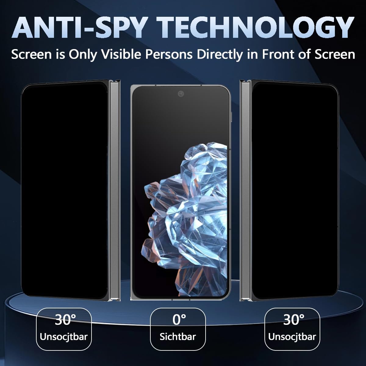 2 Pièces Verre Trempé pour OnePlus Open Protection ecran de Confidentialité, Anti Espion tempered glass, film protecteur Anti-Spy, Dureté 9H Glass Résistant aux rayures protege écran 4 2 Pièces Verre Trempé pour OnePlus Open Protection ecran de Confidentialité, Anti Espion tempered glass, film protecteur Anti-Spy, Dureté 9H Glass Résistant aux rayures protege écran – Image 3