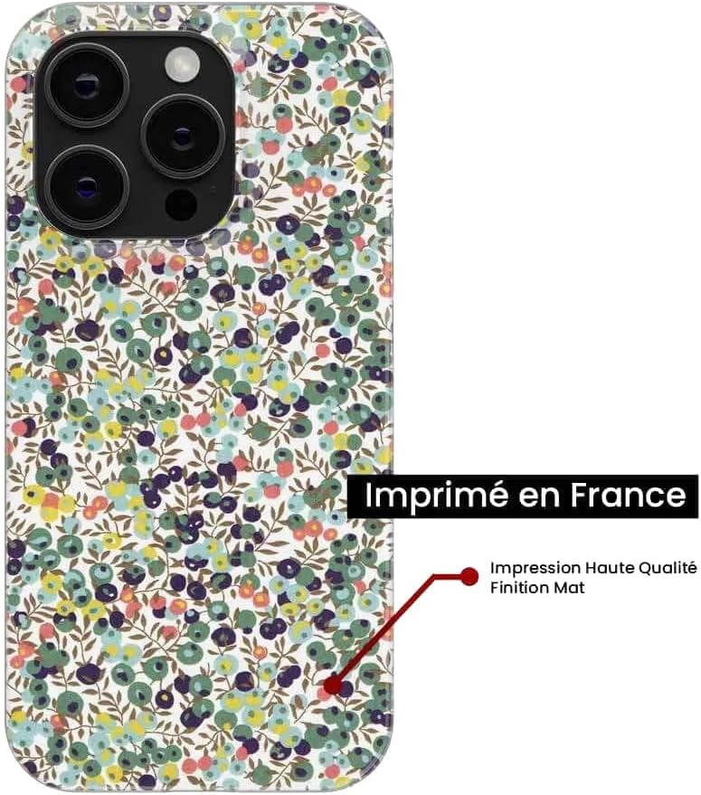 1001coques Coque de Téléphone Compatible pour OnePlus 9 Pro 5G, Design Liberty Wiltshire Vert, Imprimée en France, Étui Souple en Silicone, Housse de Protection. 3 1001coques Coque de Téléphone Compatible pour OnePlus 9 Pro 5G, Design Liberty Wiltshire Vert, Imprimée en France, Étui Souple en Silicone, Housse de Protection. – Image 2