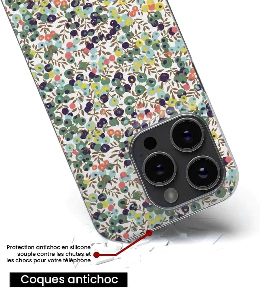 1001coques Coque de Téléphone Compatible pour OnePlus 9 Pro 5G, Design Liberty Wiltshire Vert, Imprimée en France, Étui Souple en Silicone, Housse de Protection. 7 1001coques Coque de Téléphone Compatible pour OnePlus 9 Pro 5G, Design Liberty Wiltshire Vert, Imprimée en France, Étui Souple en Silicone, Housse de Protection. – Image 6