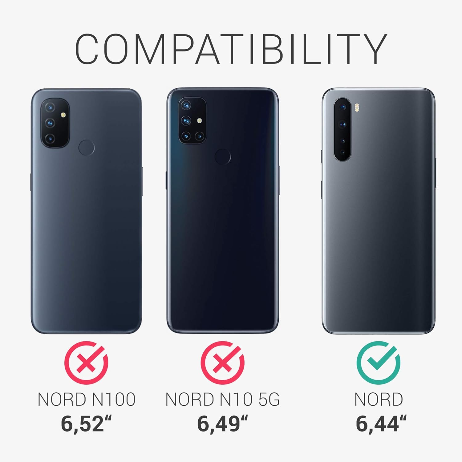 kwmobile Housse Compatible avec OnePlus Nord Coque - Housse de téléphone Protection Souple en TPU Silicone - Vert Gris 7 kwmobile Housse Compatible avec OnePlus Nord Coque - Housse de téléphone Protection Souple en TPU Silicone - Vert Gris – Image 6